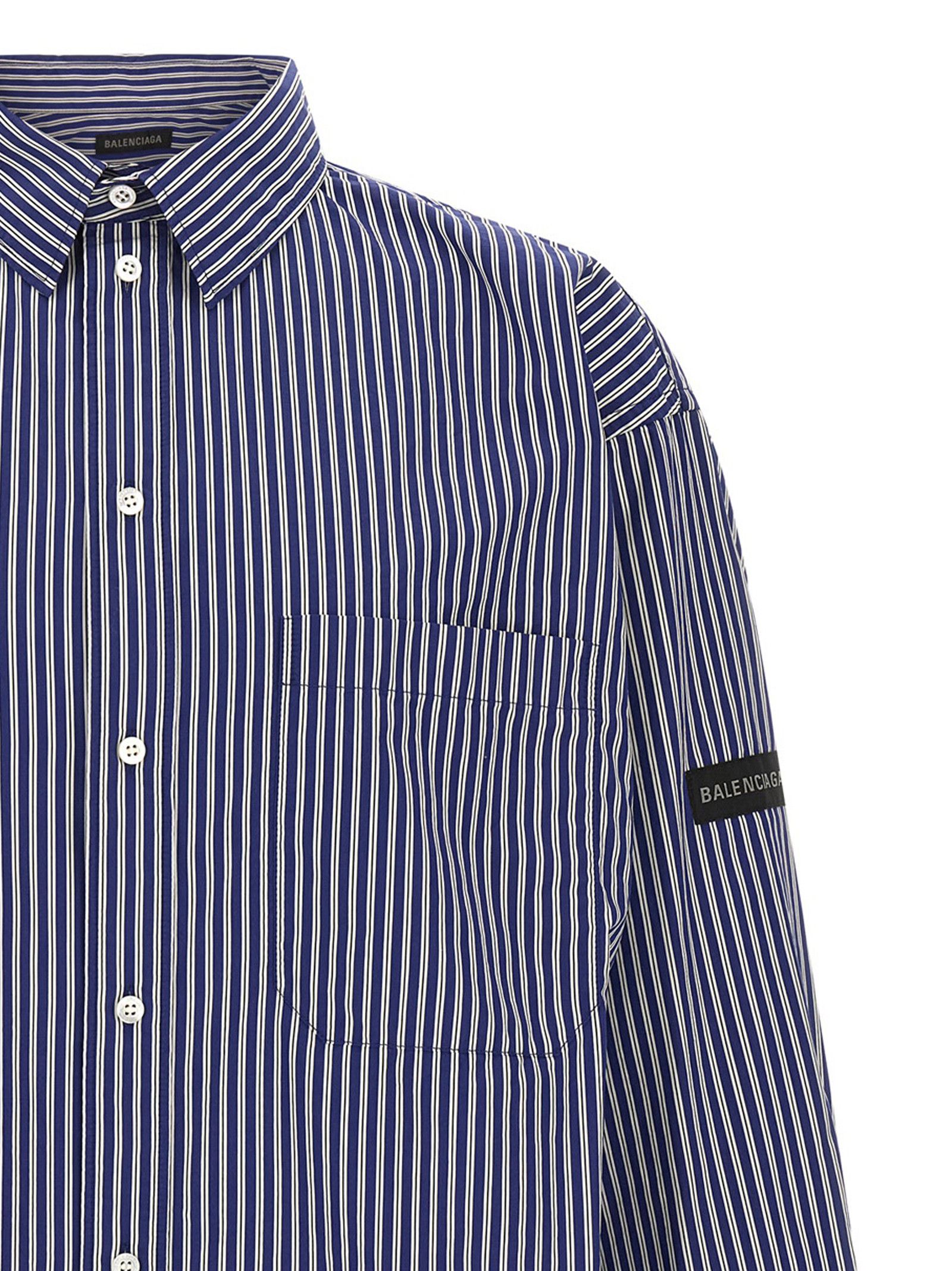 Balenciaga Striped shirt Size US M / EU 48-50 / 2 - 3 Thumbnail