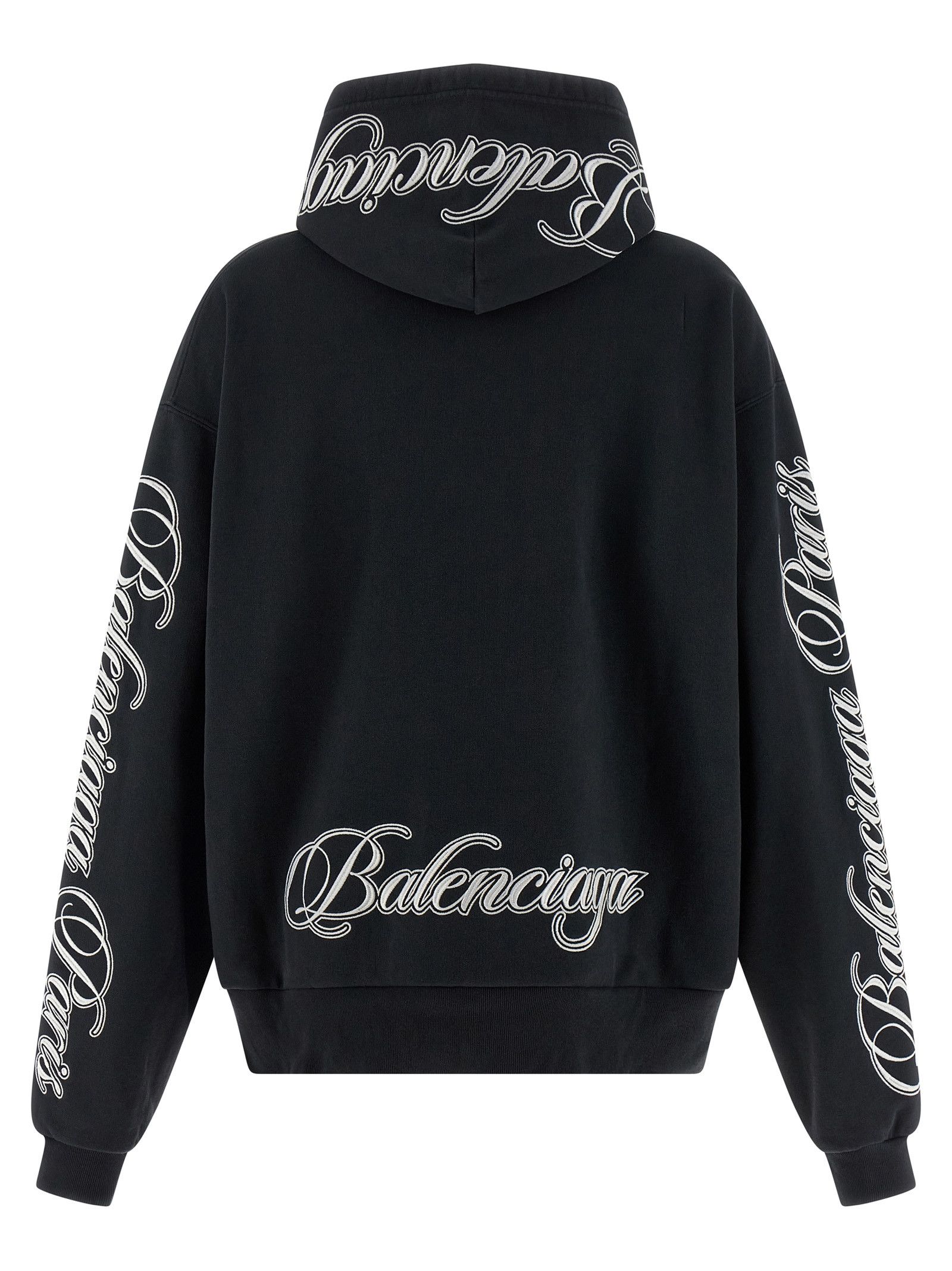 Balenciaga 'Cursive' hoodie Size XXS / US 00 / IT 34 - 2 Thumbnail