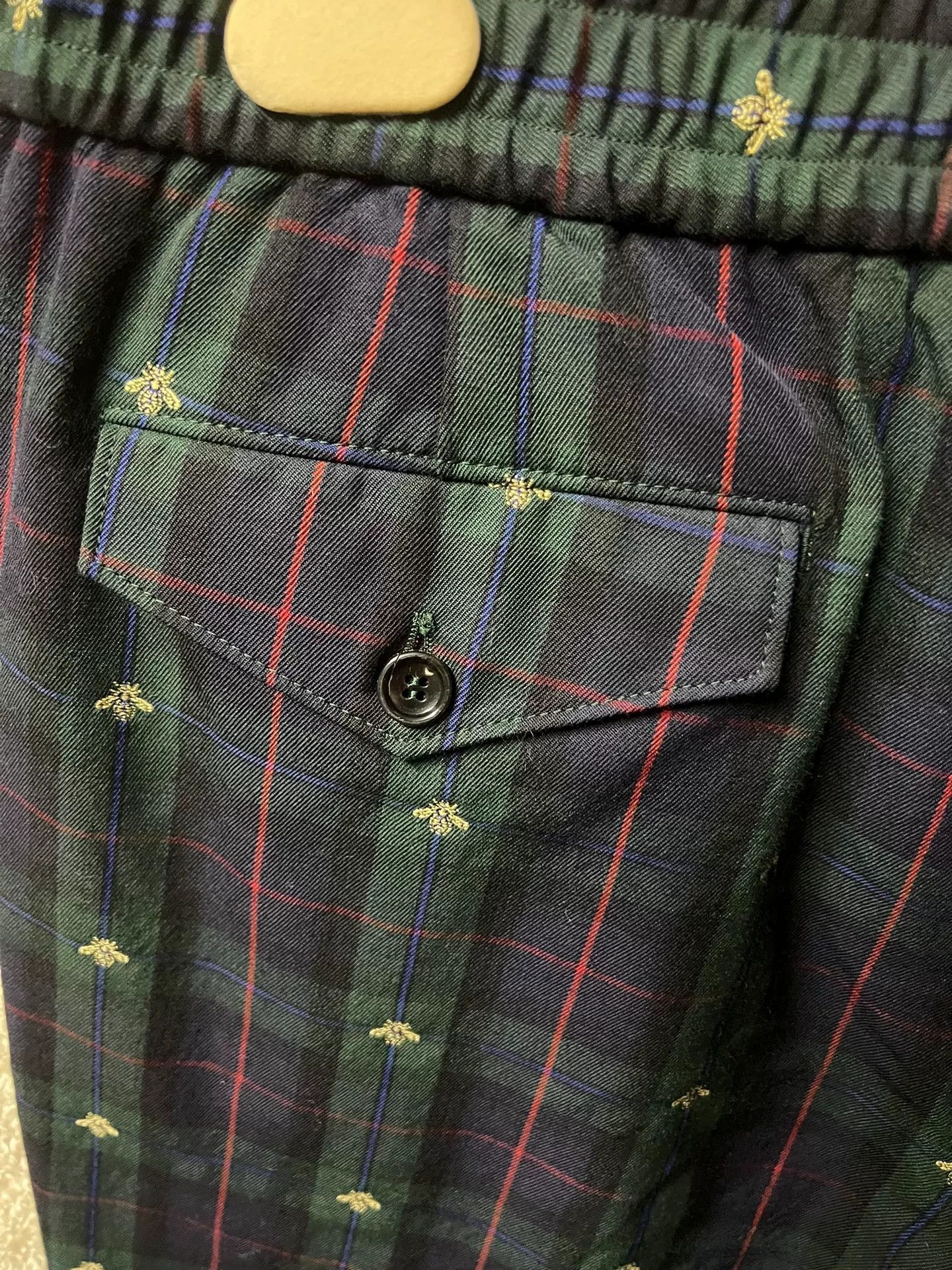 Gucci Gucci Men's Bee Wool Casual Cropped Pants Size US 30 / EU 46 - 7 Thumbnail