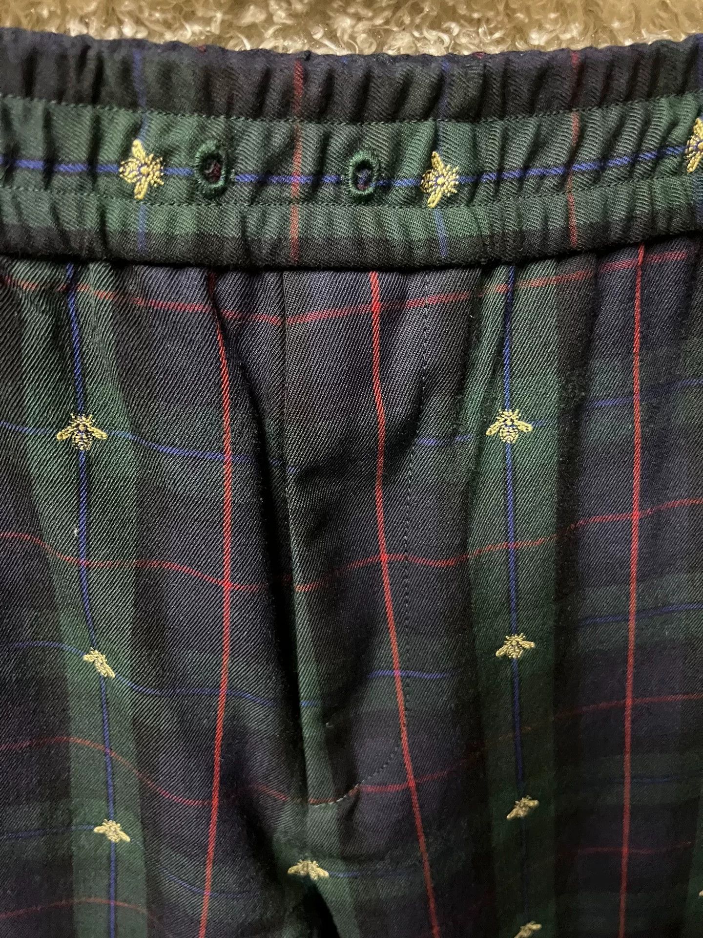 Gucci Gucci Men's Bee Wool Casual Cropped Pants Size US 30 / EU 46 - 4 Thumbnail
