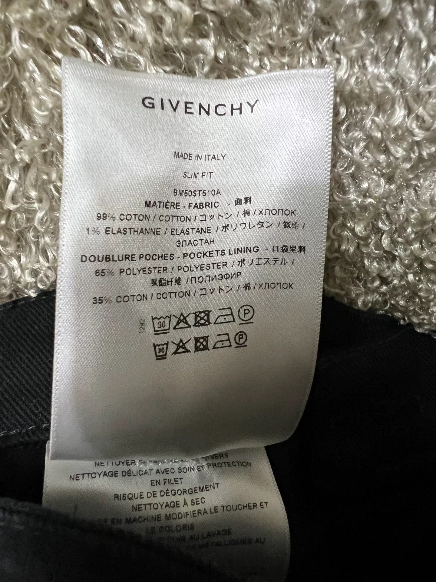 Givenchy Givenchy Men's Black Jeans W33 Italy Size US 33 - 9 Thumbnail