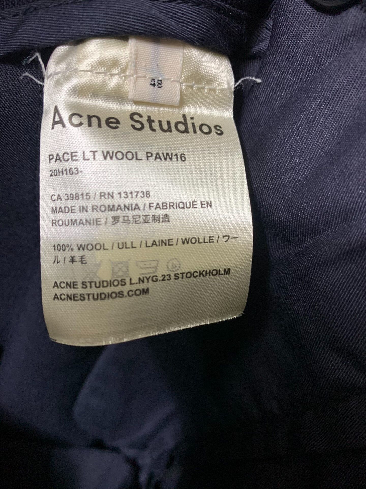 Acne Studios Acne Studios Men's Tapered Casual Pants Size US 32 / EU 48 - 7 Thumbnail