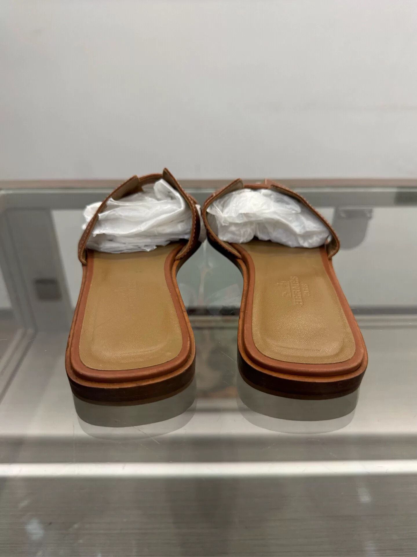 Hermes Hermes Oran H Logo Slide Sandals Size US 7 / IT 37 - 5 Thumbnail