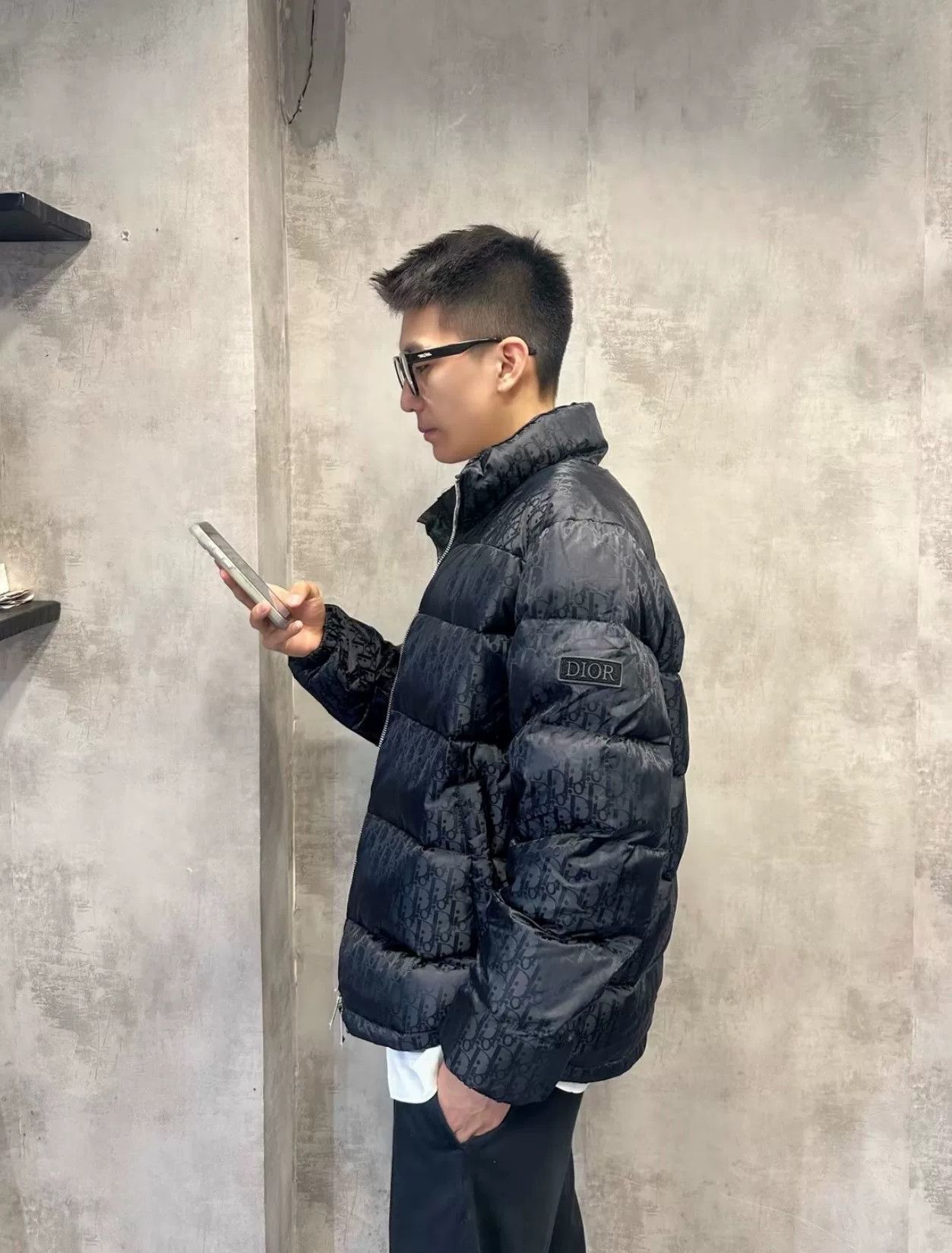 Dior Dior Men's Monogram Logo Down Jacket Size US M / EU 48-50 / 2 - 2 Thumbnail