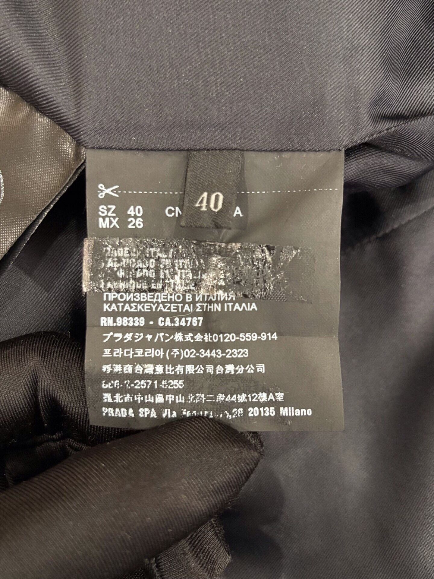 Prada Prada Women's Black Wool Jacket Size S / US 4 / IT 40 - 7 Thumbnail