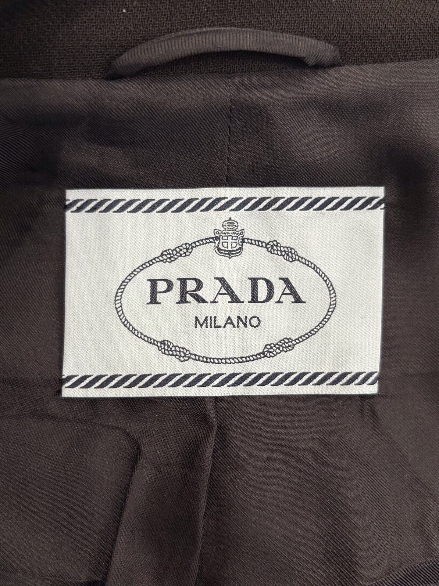 Prada Prada Women's Black Wool Jacket Size S / US 4 / IT 40 - 5 Thumbnail