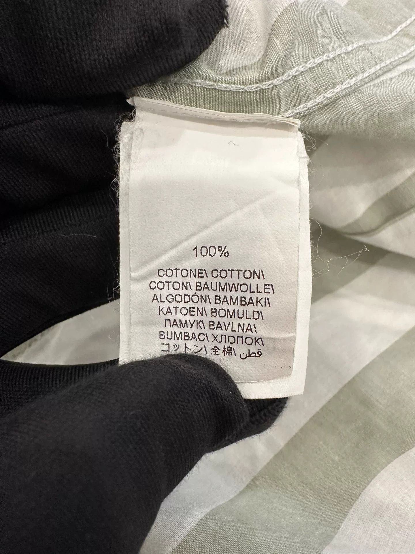 Brunello Cucinelli Brunello Cucinelli Gray White Stripe Shirt 44 Size US S / EU 44-46 / 1 - 5 Thumbnail