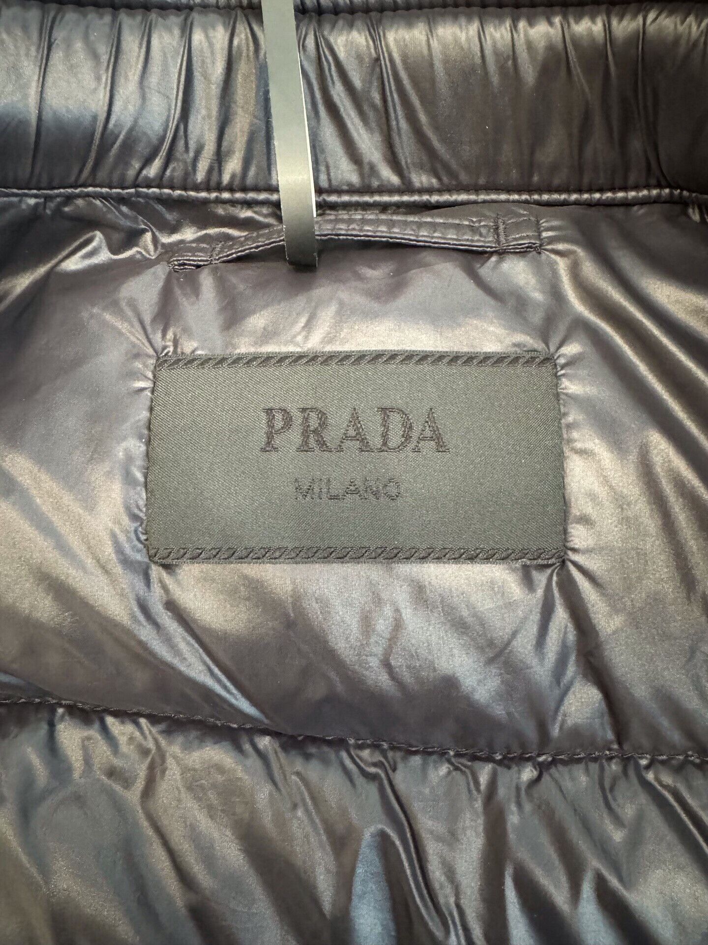 Prada Prada Side Triangle Logo Black Men's Down Jacket Size US M / EU 48-50 / 2 - 5 Thumbnail