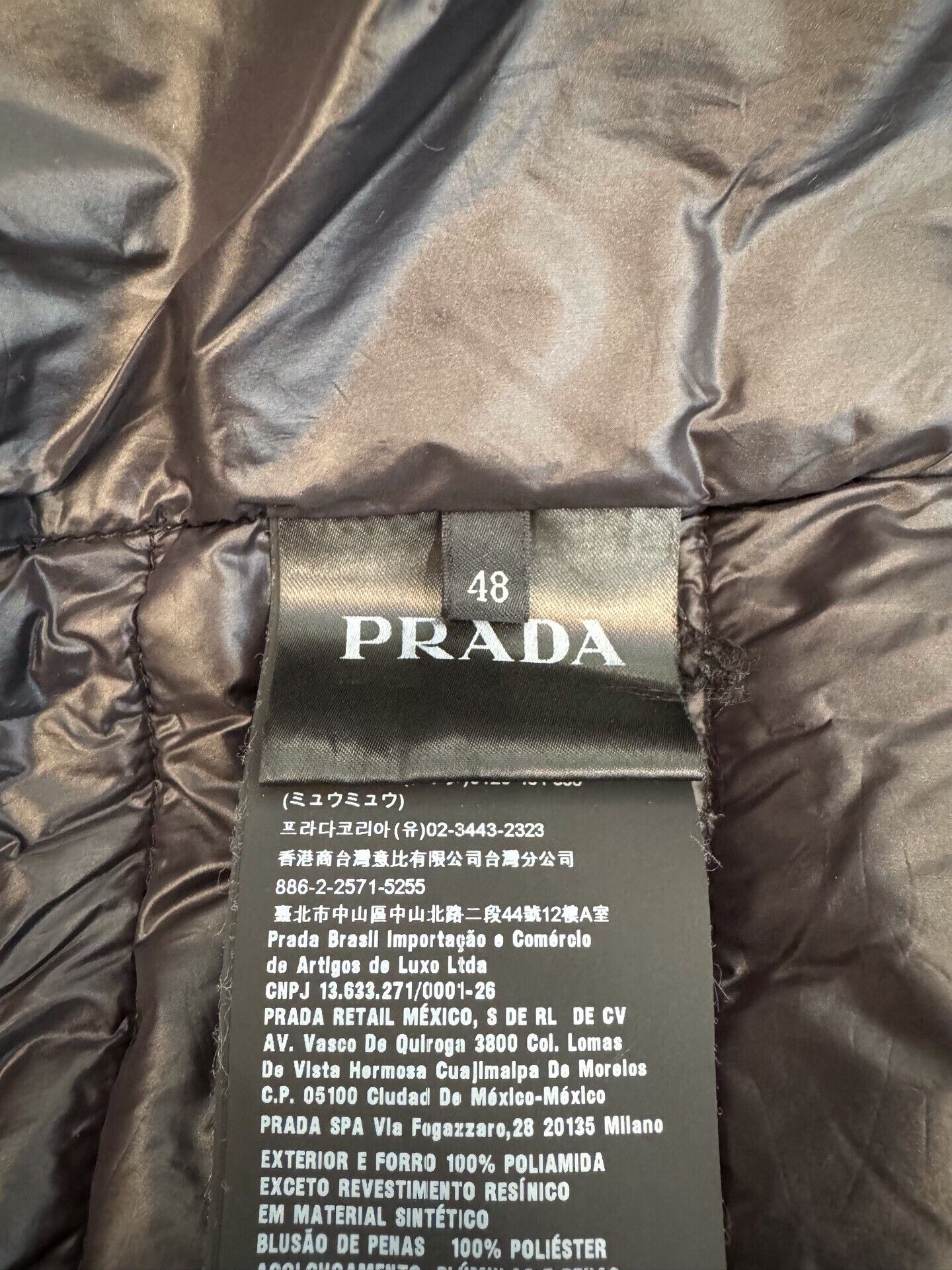 Prada Prada Side Triangle Logo Black Men's Down Jacket Size US M / EU 48-50 / 2 - 6 Thumbnail