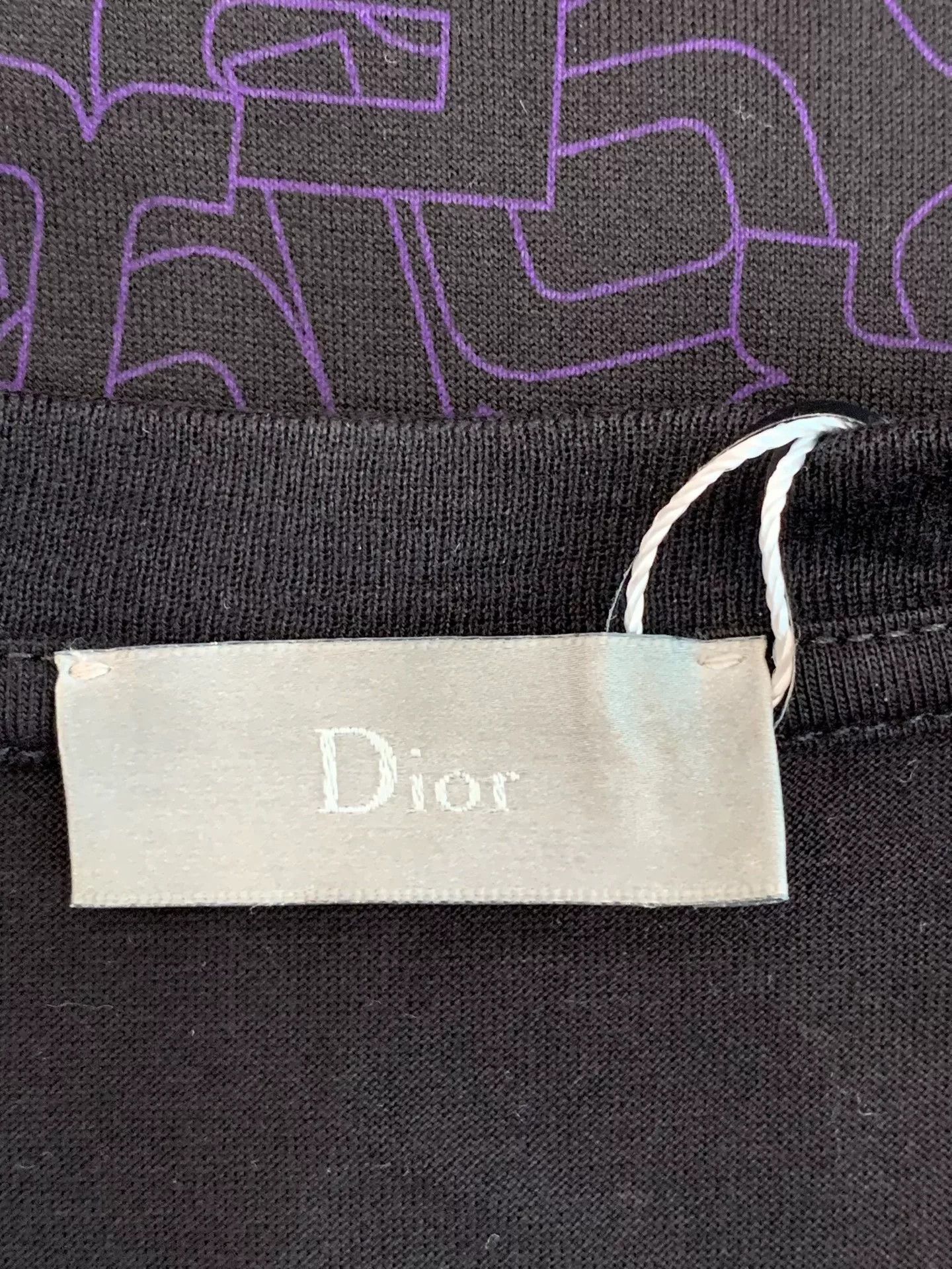 Dior Dior Purple Logo Bee Men's Short Sleeve Tee Size US M / EU 48-50 / 2 - 4 Thumbnail