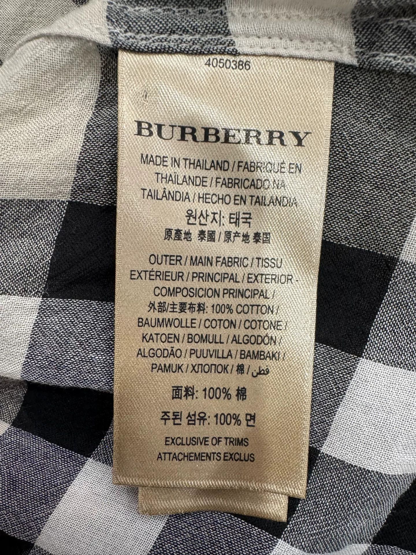 Burberry Burberry Classic Check Thin Women's Shirt Size M / US 6-8 / IT 42-44 - 6 Thumbnail