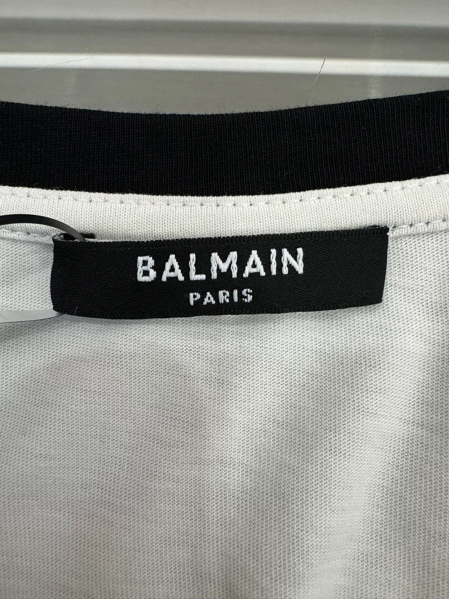 Balmain Balmain New Large Chest Logo White Tee Size XS / US 0-2 / IT 36-38 - 5 Thumbnail