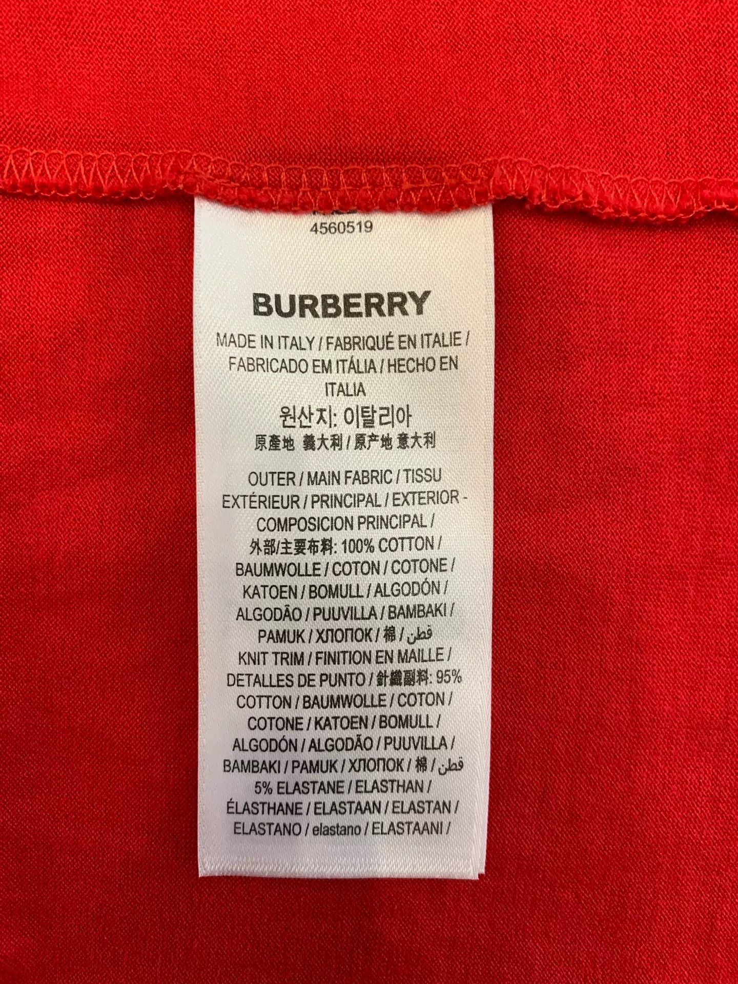 Burberry Burberry Red Deer Print Round Neck Tee Size US M / EU 48-50 / 2 - 7 Thumbnail