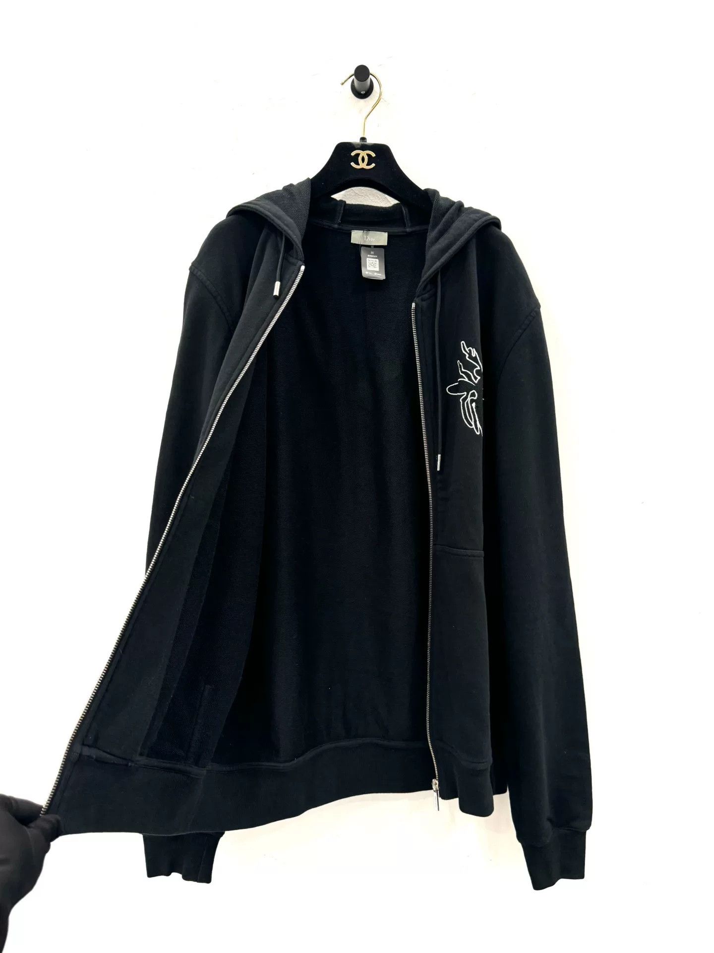 Dior Dior Bee Logo Black Zip Jacket XL Size US XL / EU 56 / 4 - 4 Thumbnail