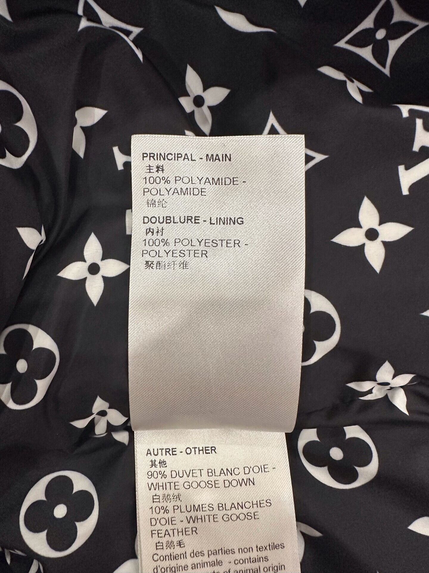 Louis Vuitton Louis Vuitton Capsule Women's Black Monogram Down Jacket Size XS / US 0-2 / IT 36-38 - 8 Thumbnail