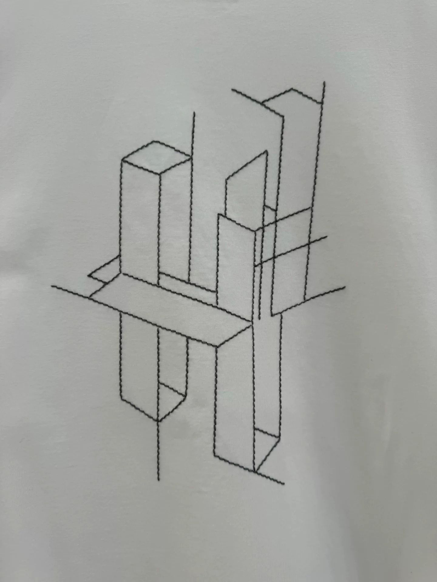 Hermes Hermes Men's White 3D Cube Short-Sleeve Tee Size US XL / EU 56 / 4 - 4 Thumbnail