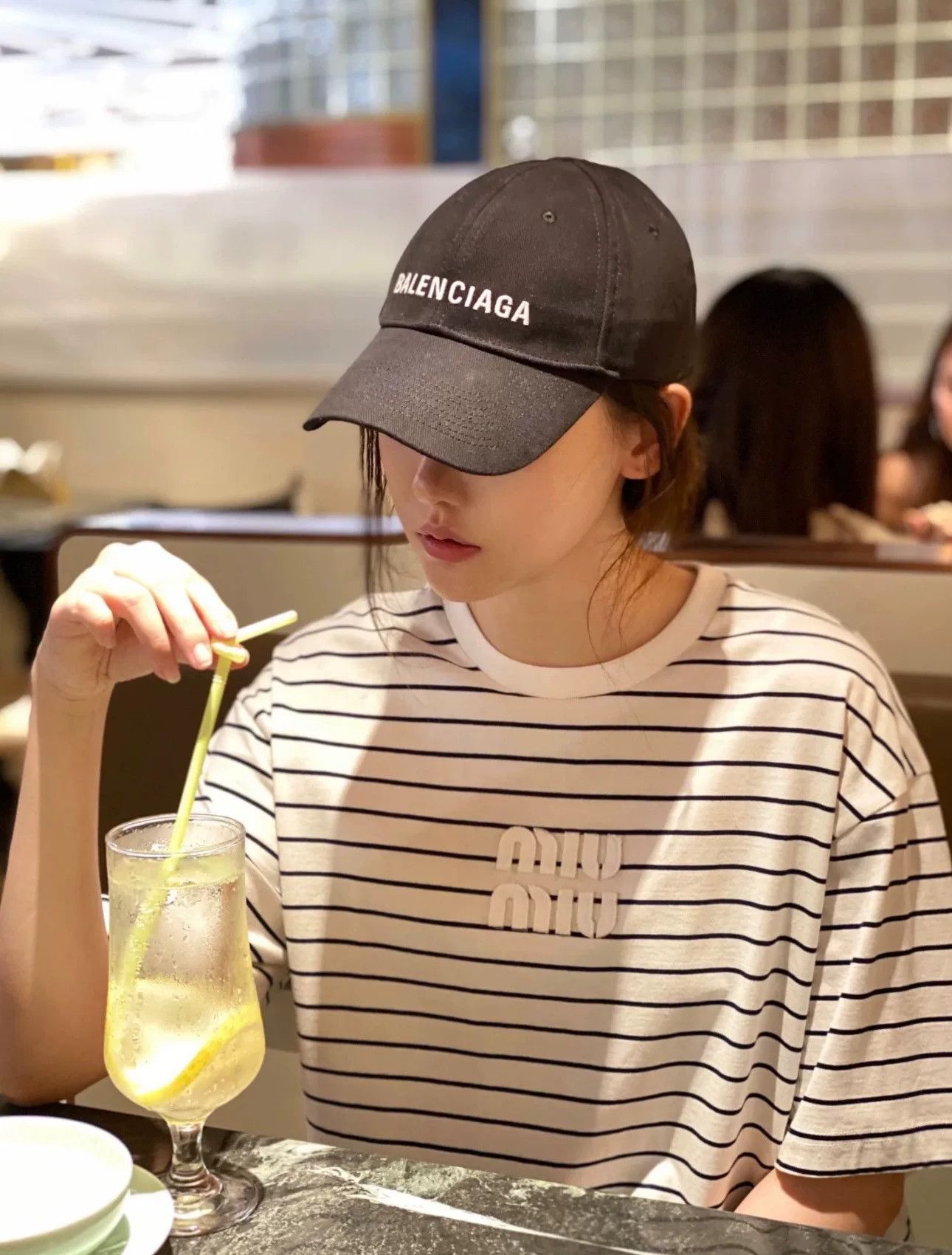 Balenciaga Balenciaga Logo Denim Baseball Cap Size ONE SIZE - 2 Thumbnail