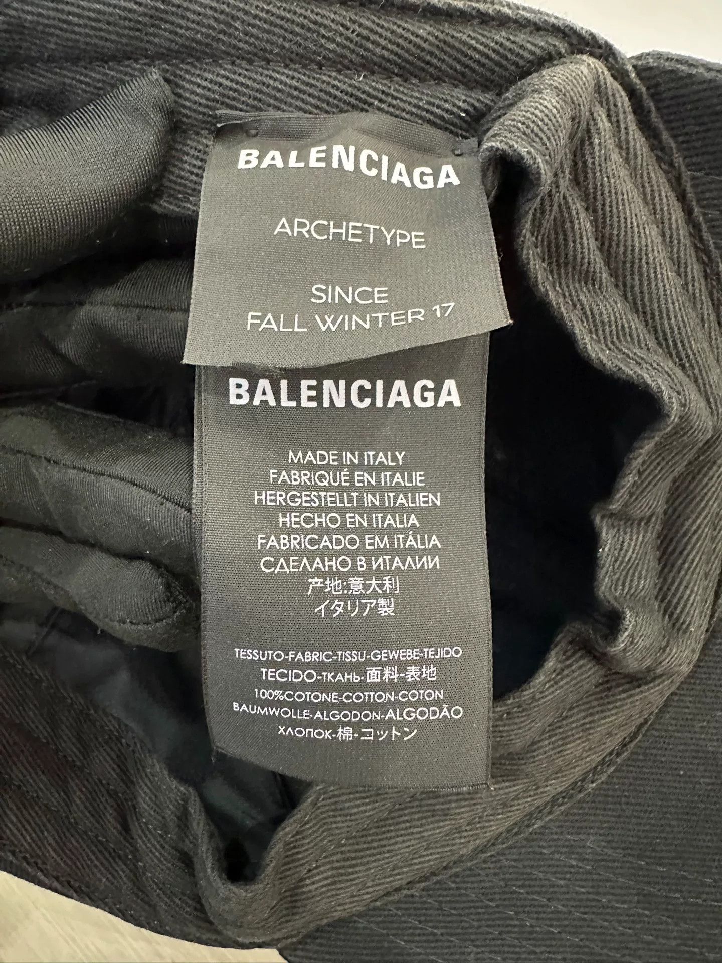 Balenciaga Balenciaga Logo Denim Baseball Cap Size ONE SIZE - 8 Thumbnail