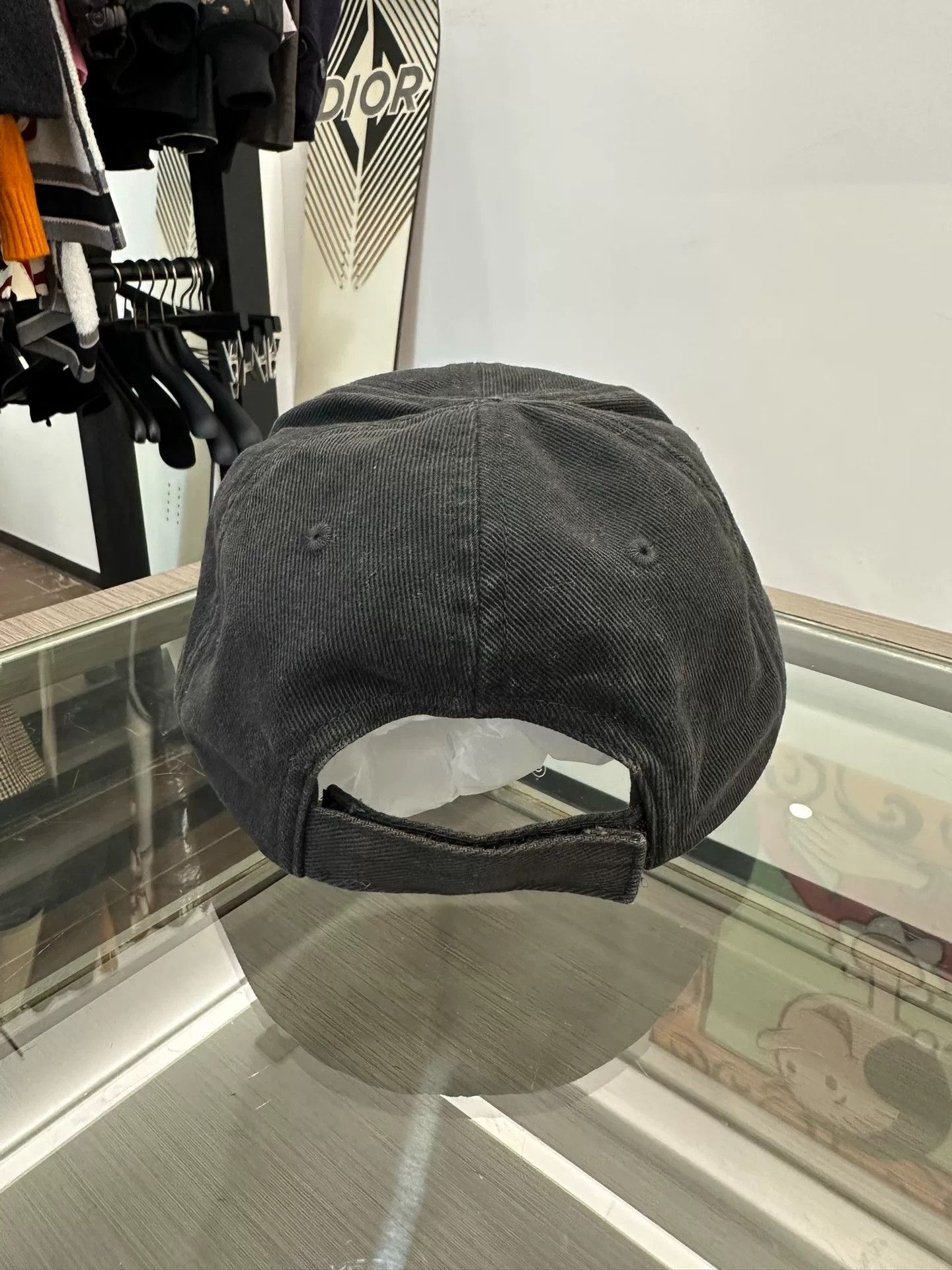 Balenciaga Balenciaga Logo Denim Baseball Cap Size ONE SIZE - 5 Thumbnail