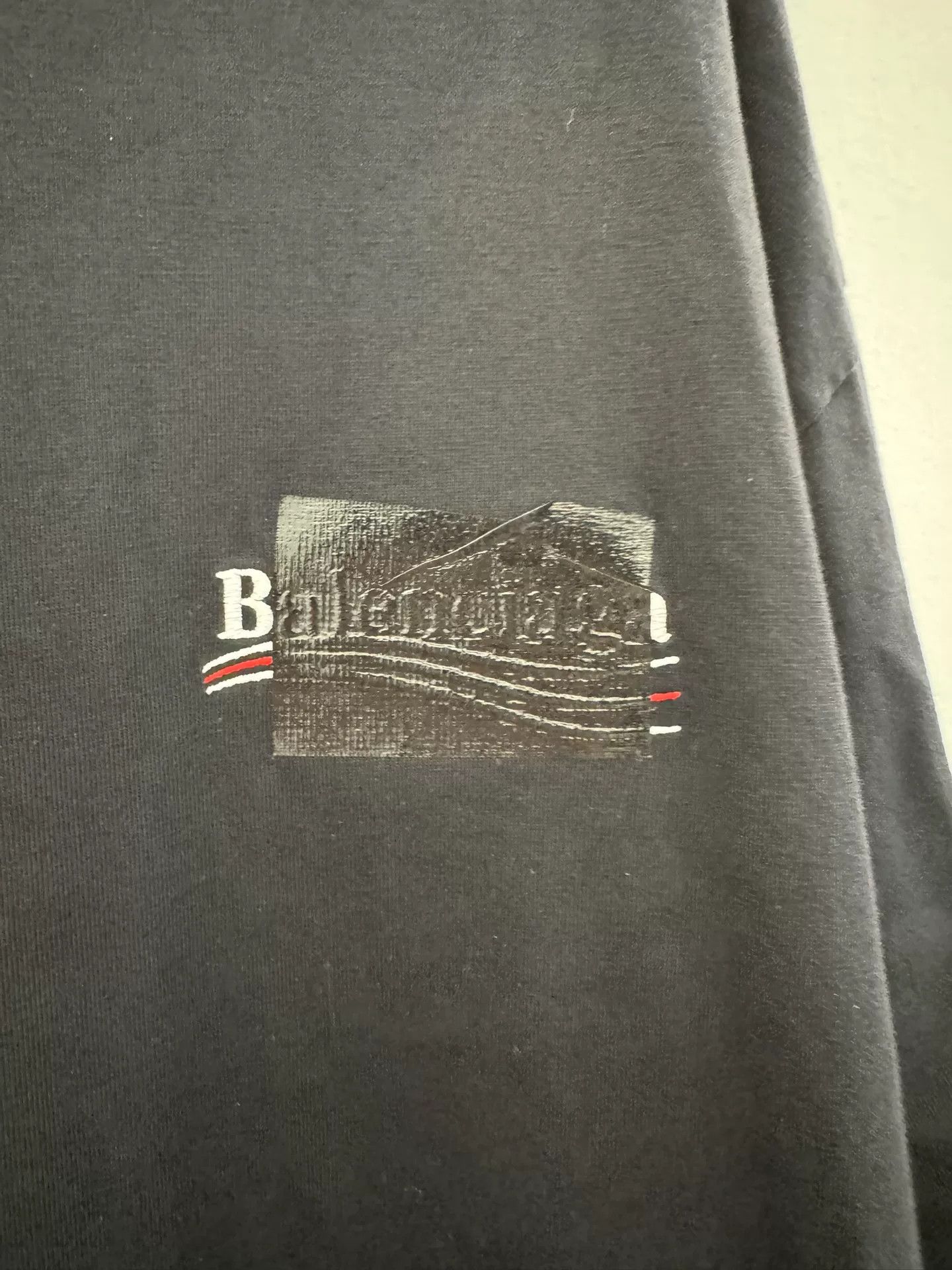 Balenciaga Balenciaga Tape Cola Black Short-Sleeve Tee Size US XL / EU 56 / 4 - 4 Thumbnail