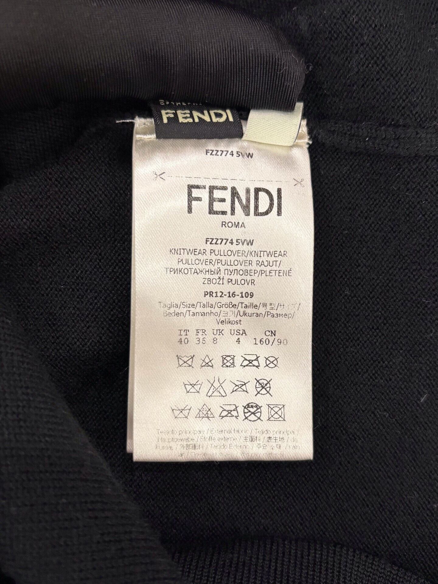Fendi Fendi Monster Fur Ball Logo Wool Sweater Size S / US 4 / IT 40 - 7 Thumbnail