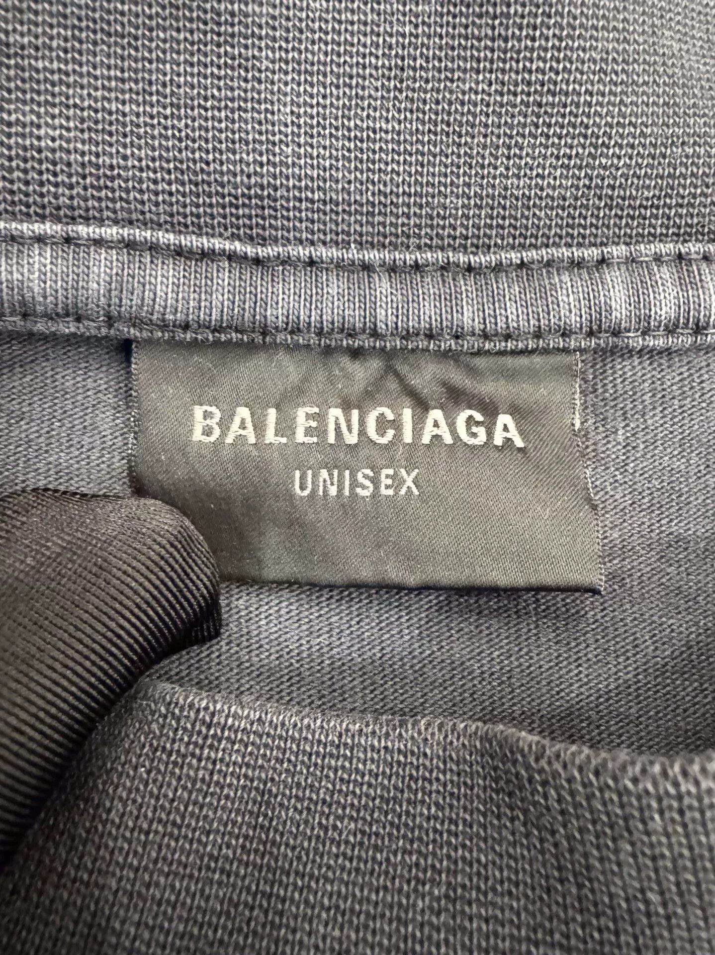Balenciaga Balenciaga Red Double B Logo Black Tee Size US S / EU 44-46 / 1 - 5 Thumbnail