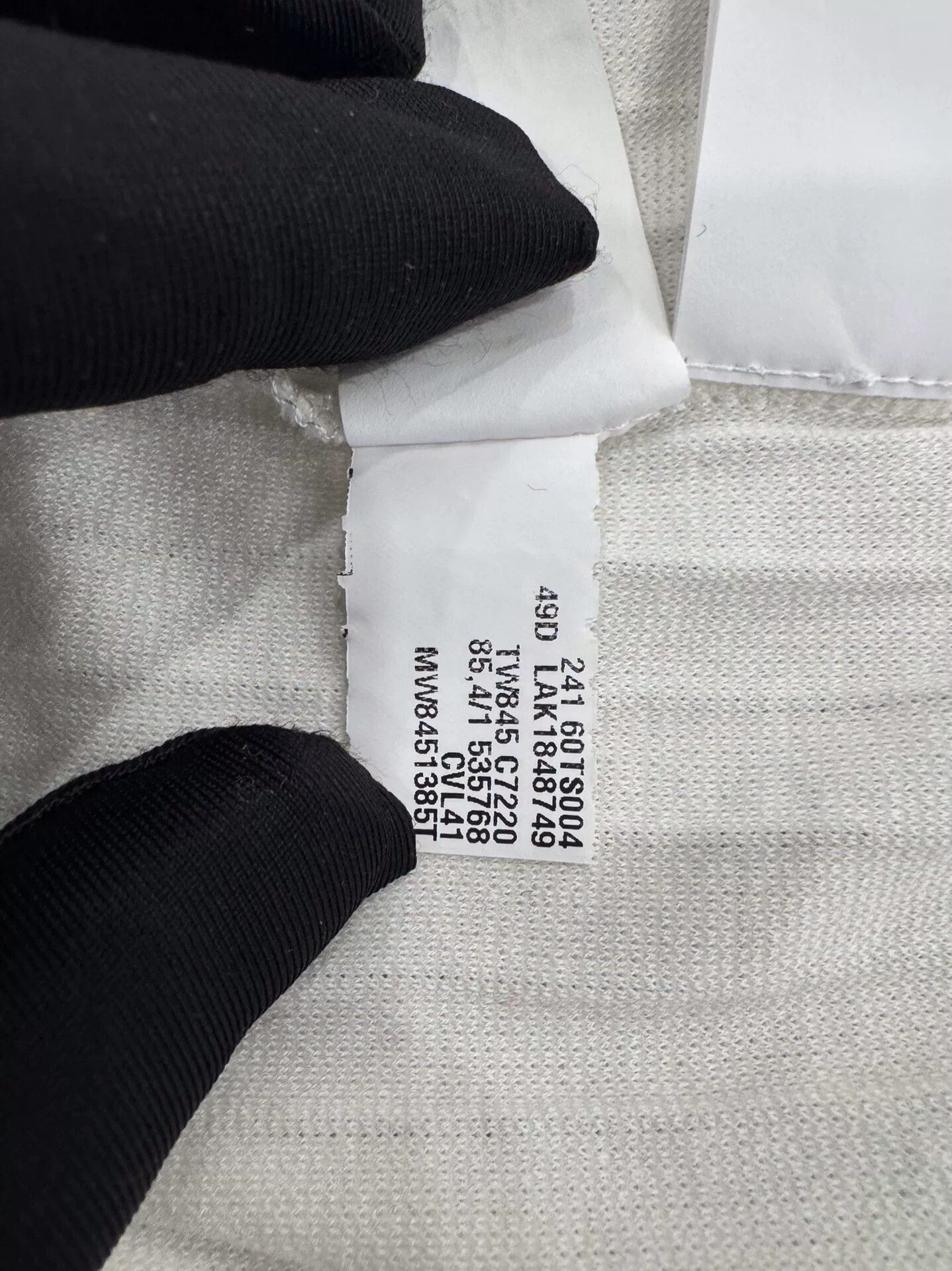 Brunello Cucinelli Brunello Cucinelli Men's White Badge Logo Ribbed Tee Size US M / EU 48-50 / 2 - 8 Thumbnail