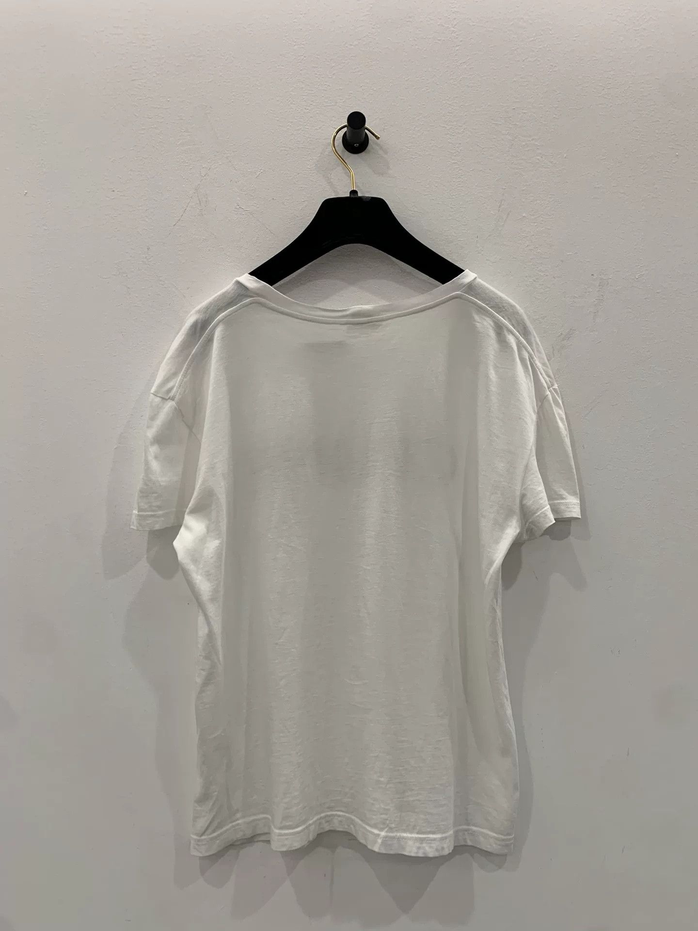 Celine Celine Black Logo White Short-Sleeve Tee L Size L / US 10 / IT 46 - 3 Thumbnail