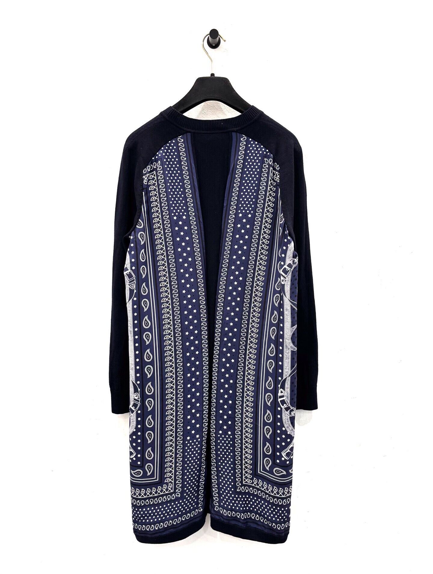 Hermes Hermes Equestrian Pattern Blue Wool Dress Size XS / US 0-2 / IT 36-38 - 2 Thumbnail