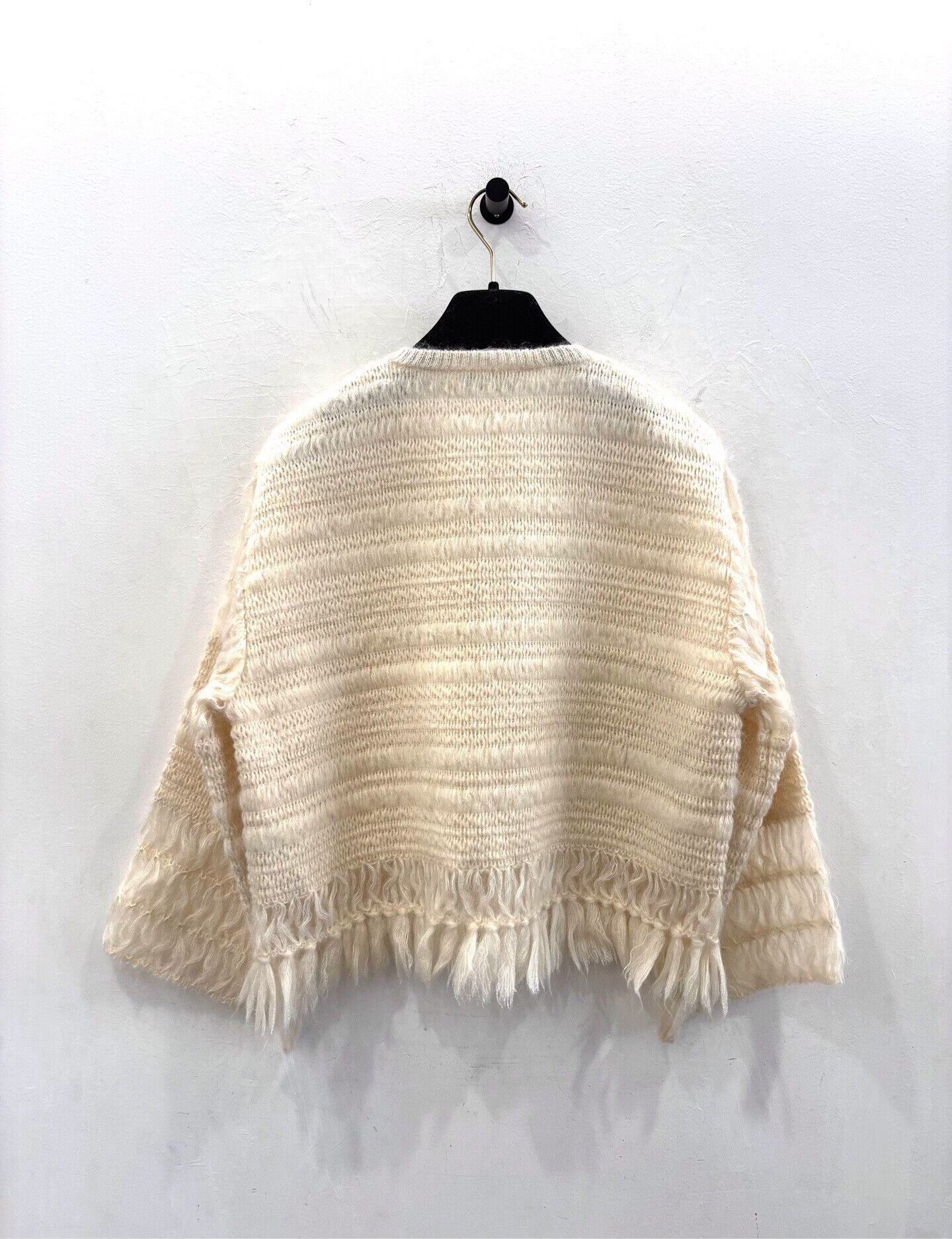 Dior Dior Women's Beige Mohair Fringe Knit Size S / US 4 / IT 40 - 2 Thumbnail