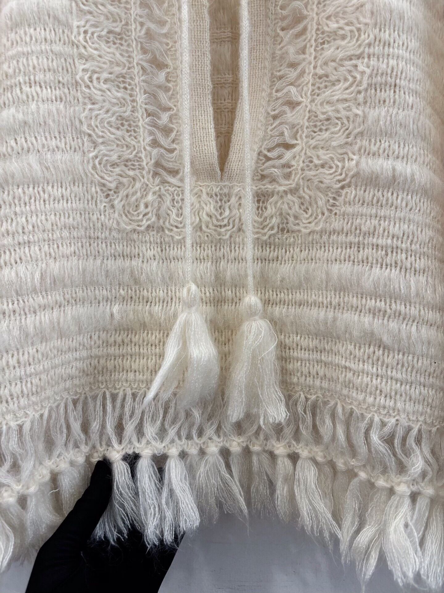 Dior Dior Women's Beige Mohair Fringe Knit Size S / US 4 / IT 40 - 3 Thumbnail