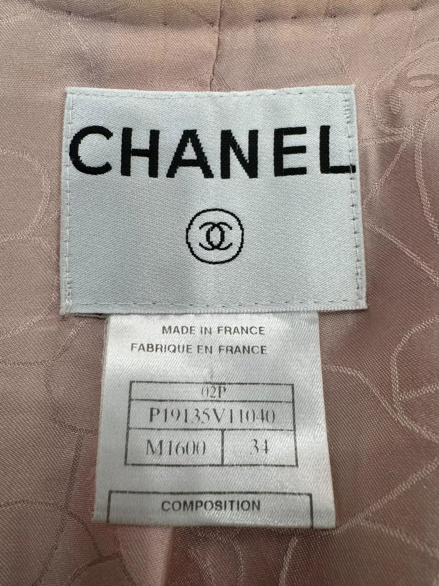 Chanel Chanel Pink Tweed Woven Jacket Size XXS / US 00 / IT 34 - 7 Thumbnail