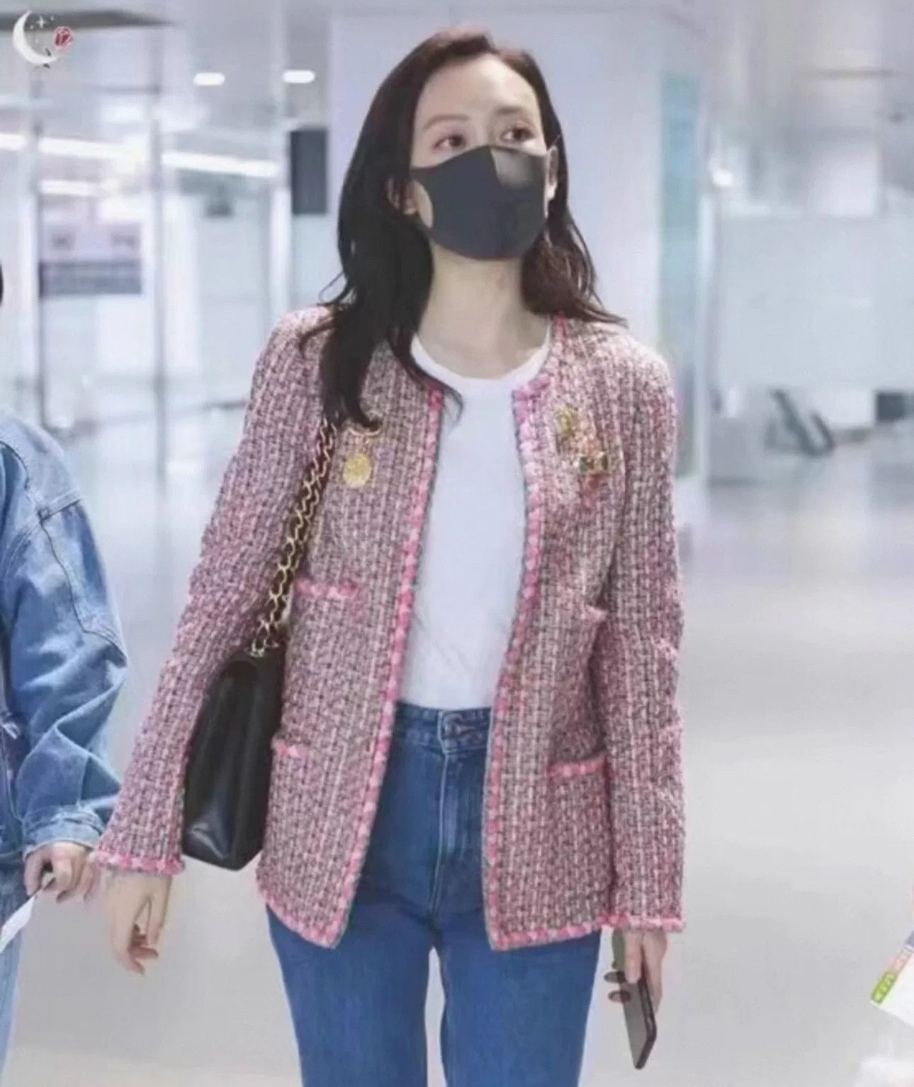 Chanel Chanel Pink Tweed Woven Jacket Size XXS / US 00 / IT 34 - 3 Thumbnail
