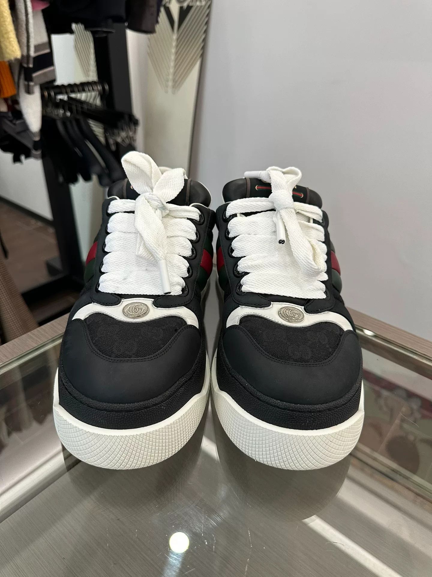 Gucci Gucci Screener Men's Black White Sneakers Size US 10 / EU 43 - 3 Thumbnail