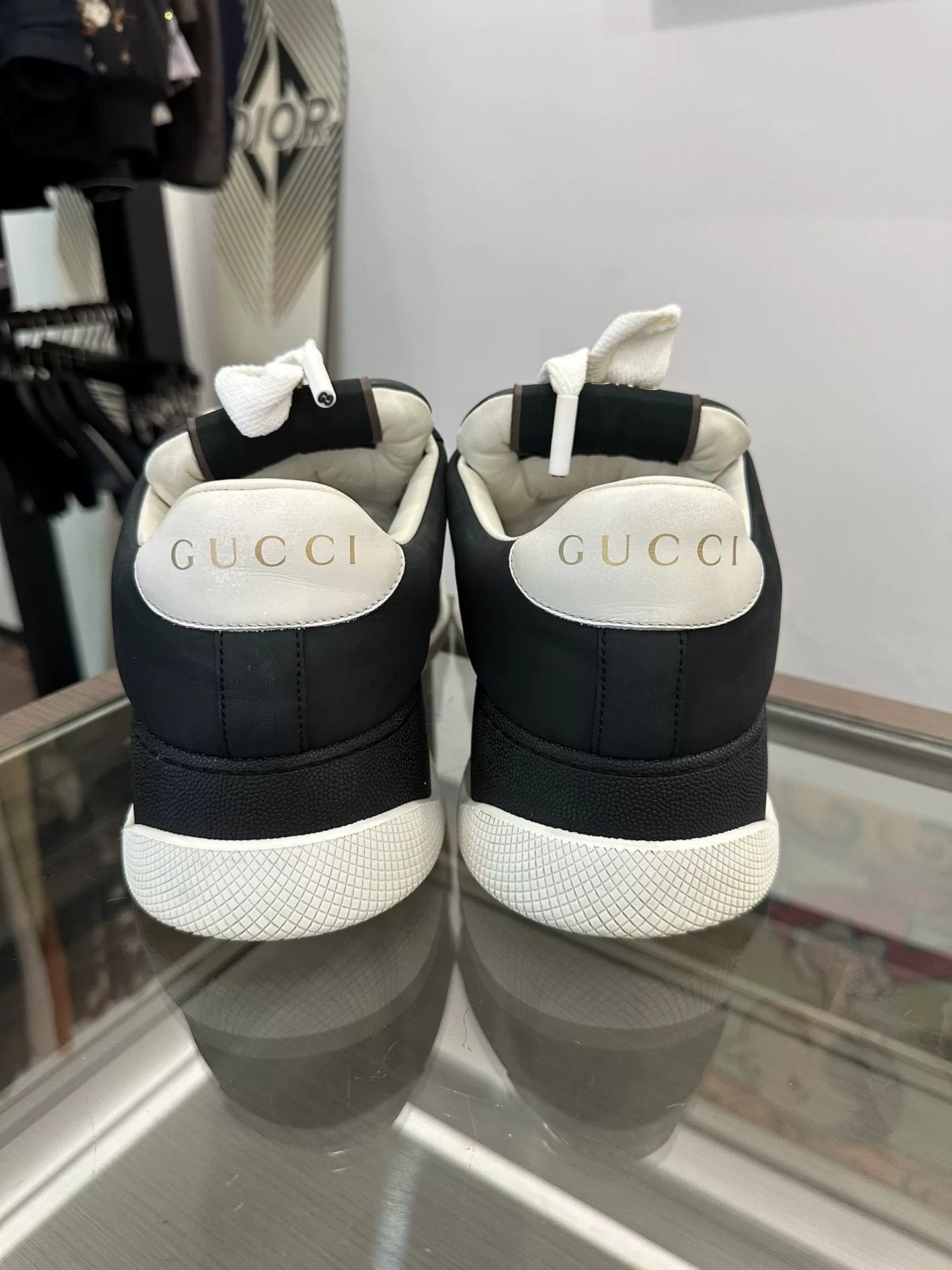 Gucci Gucci Screener Men's Black White Sneakers Size US 10 / EU 43 - 5 Thumbnail