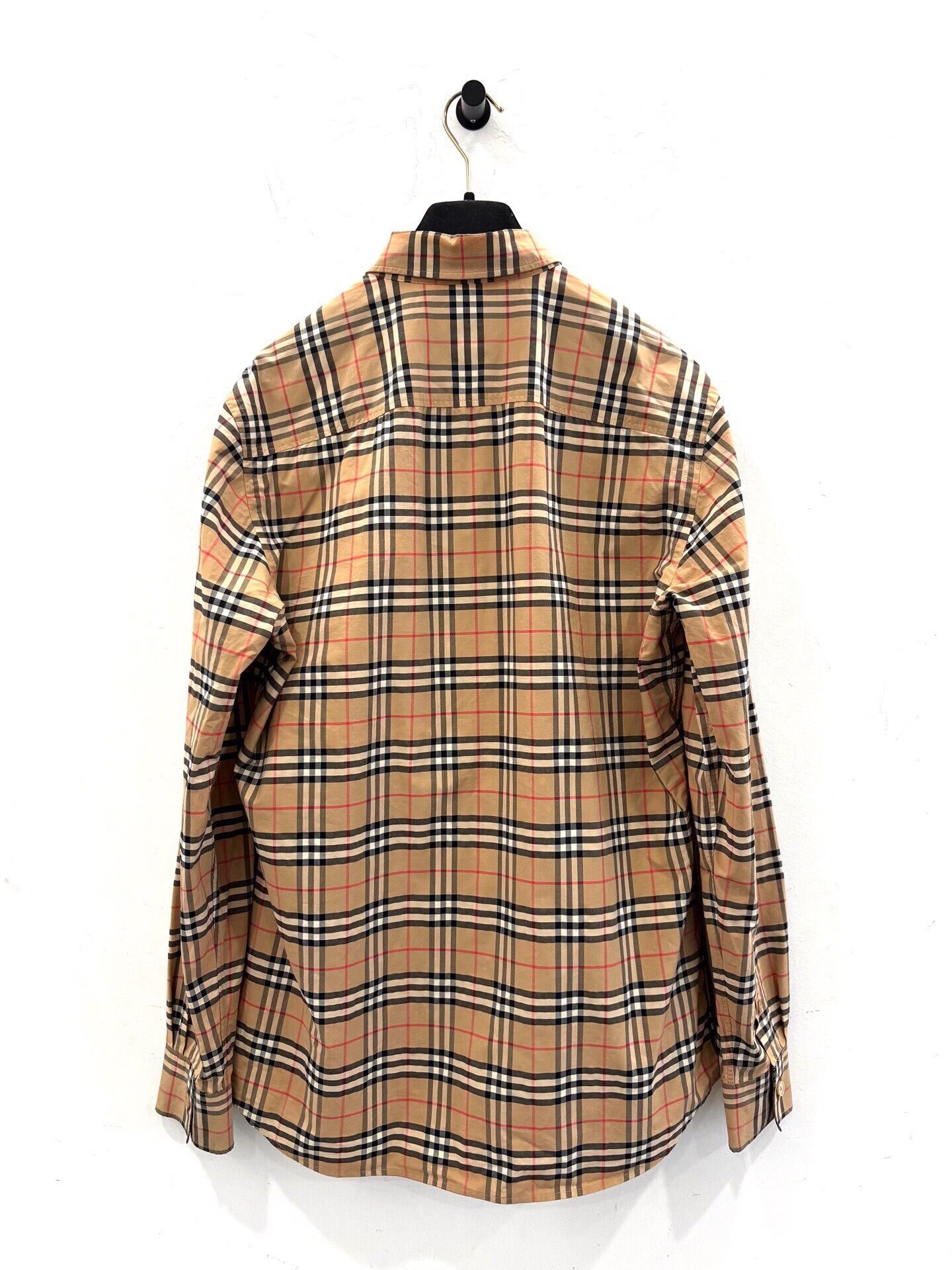 Burberry Burberry Brown Stripe Check Men's Shirt Jacket Size US S / EU 44-46 / 1 - 3 Thumbnail