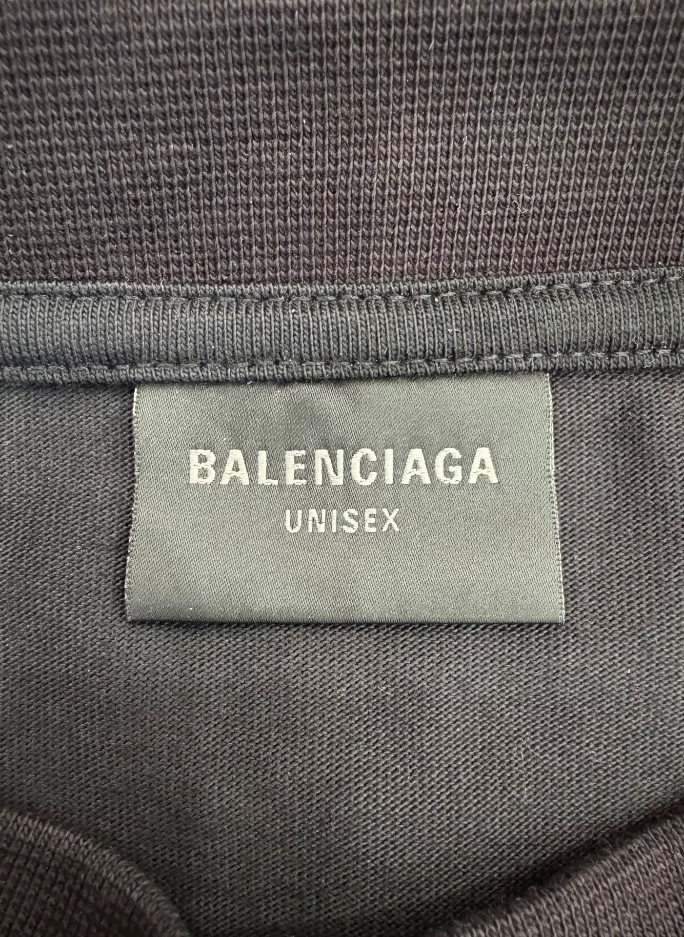 Balenciaga Balenciaga Rock Shield Logo Faded Black Tee Size US L / EU 52-54 / 3 - 5 Thumbnail