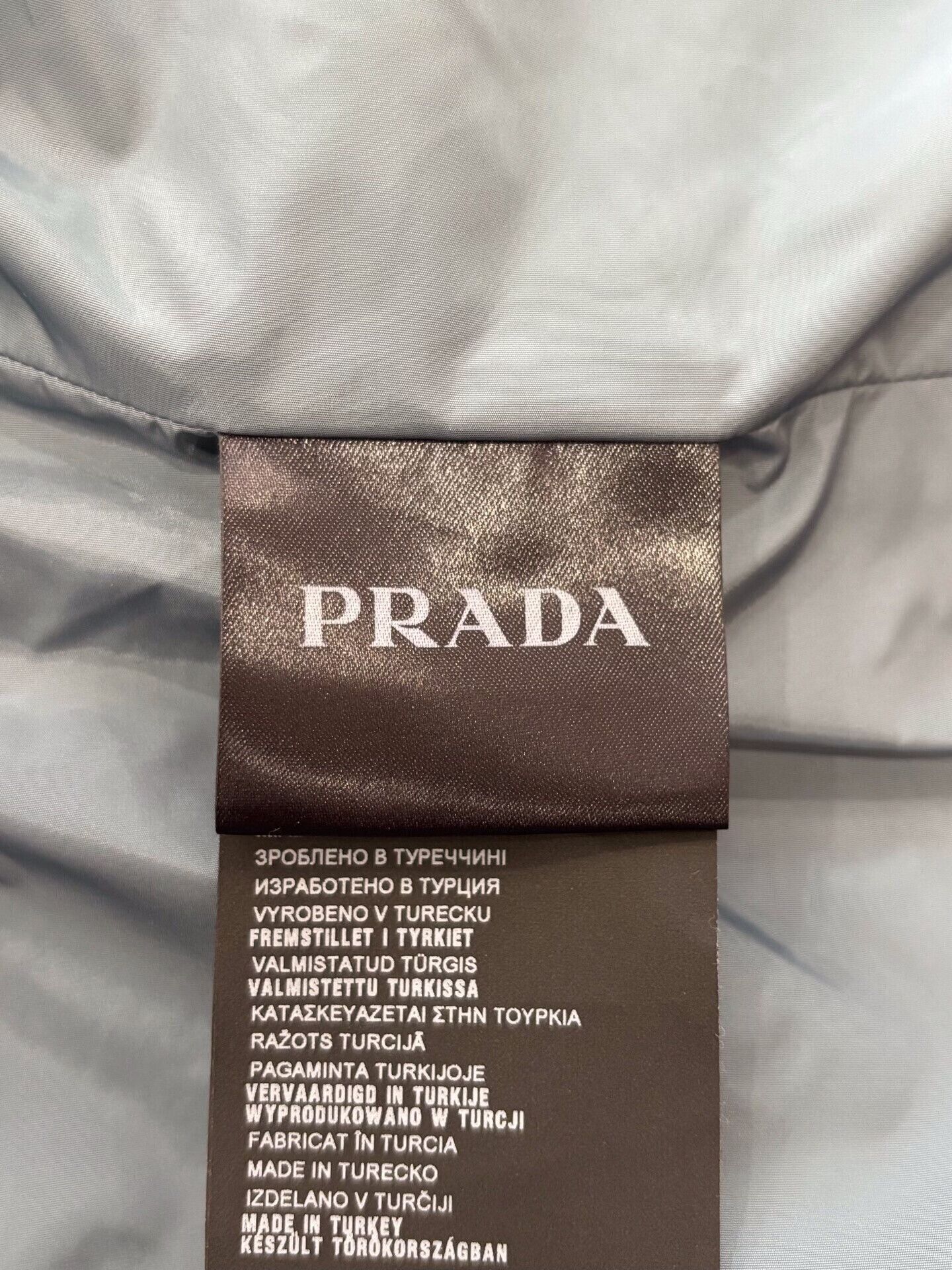 Prada Prada Men's Blue Lambskin Leather Jacket Size US M / EU 48-50 / 2 - 6 Thumbnail