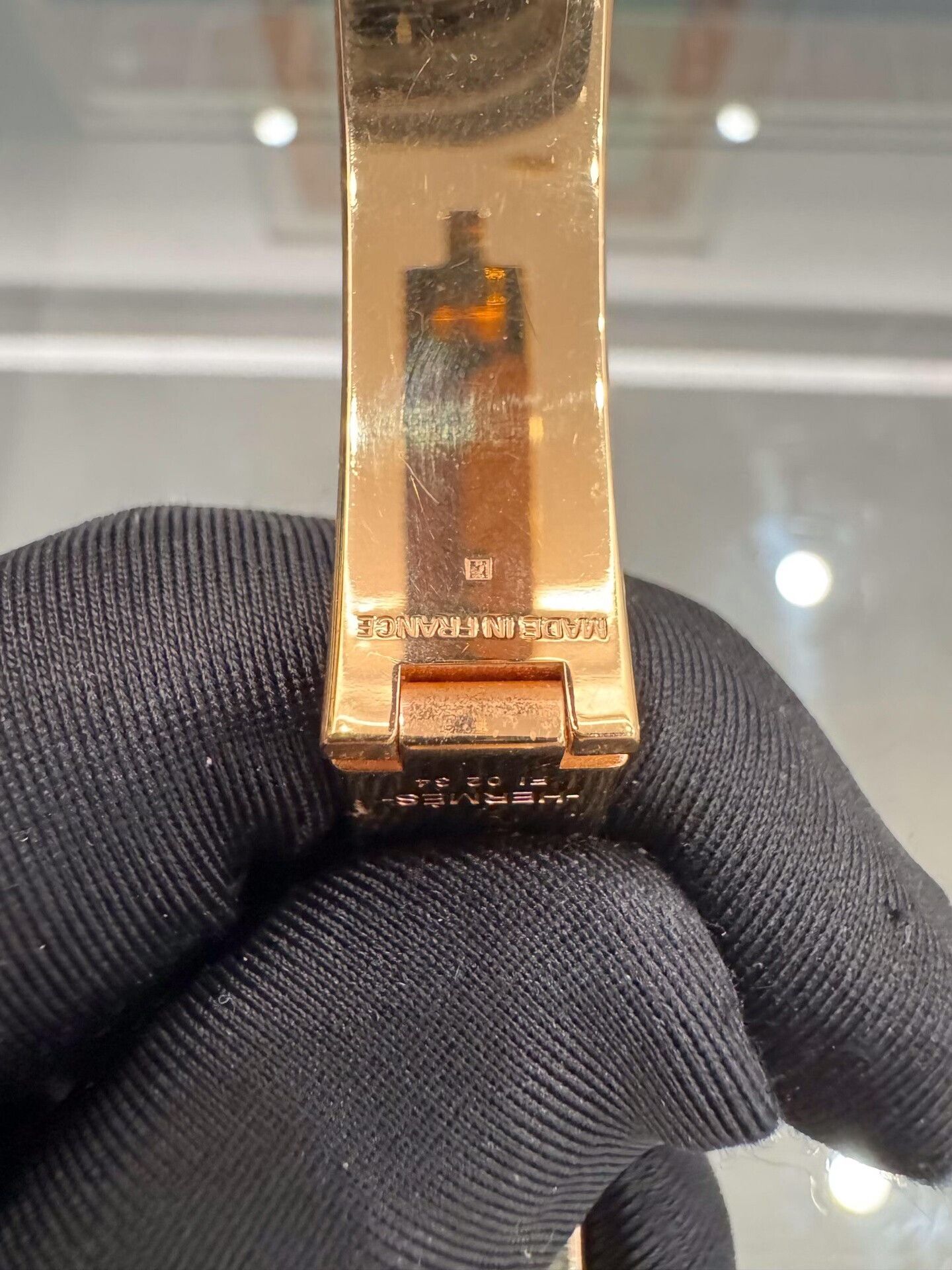 Hermes Hermes Clic H Enamel Gold Bracelet Size ONE SIZE - 6 Thumbnail