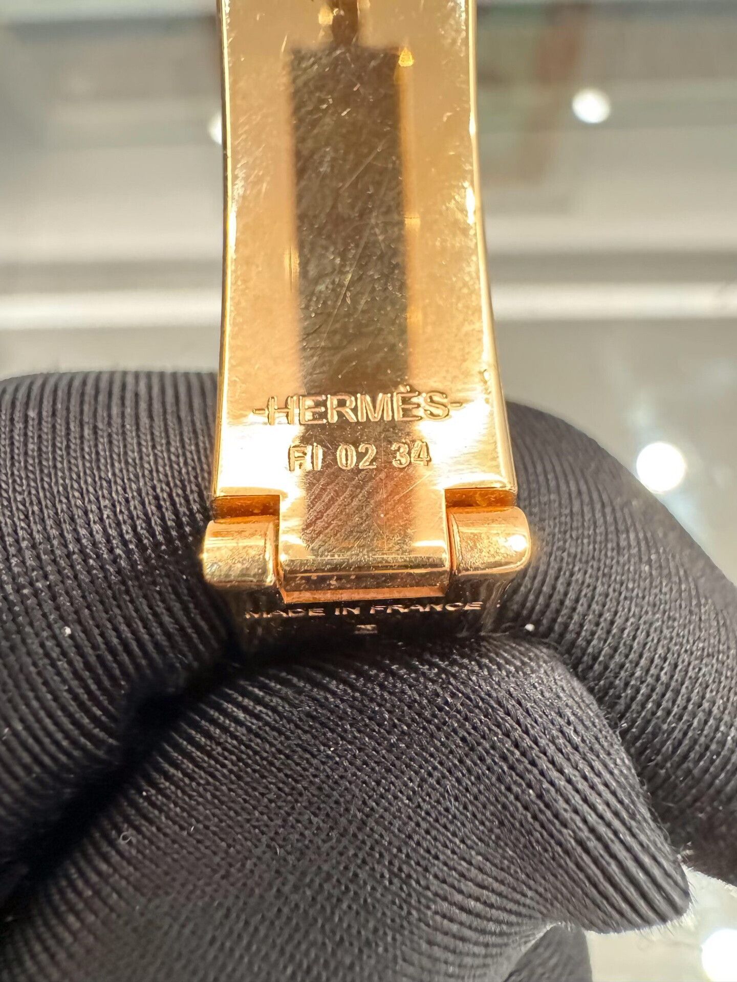 Hermes Hermes Clic H Enamel Gold Bracelet Size ONE SIZE - 7 Thumbnail