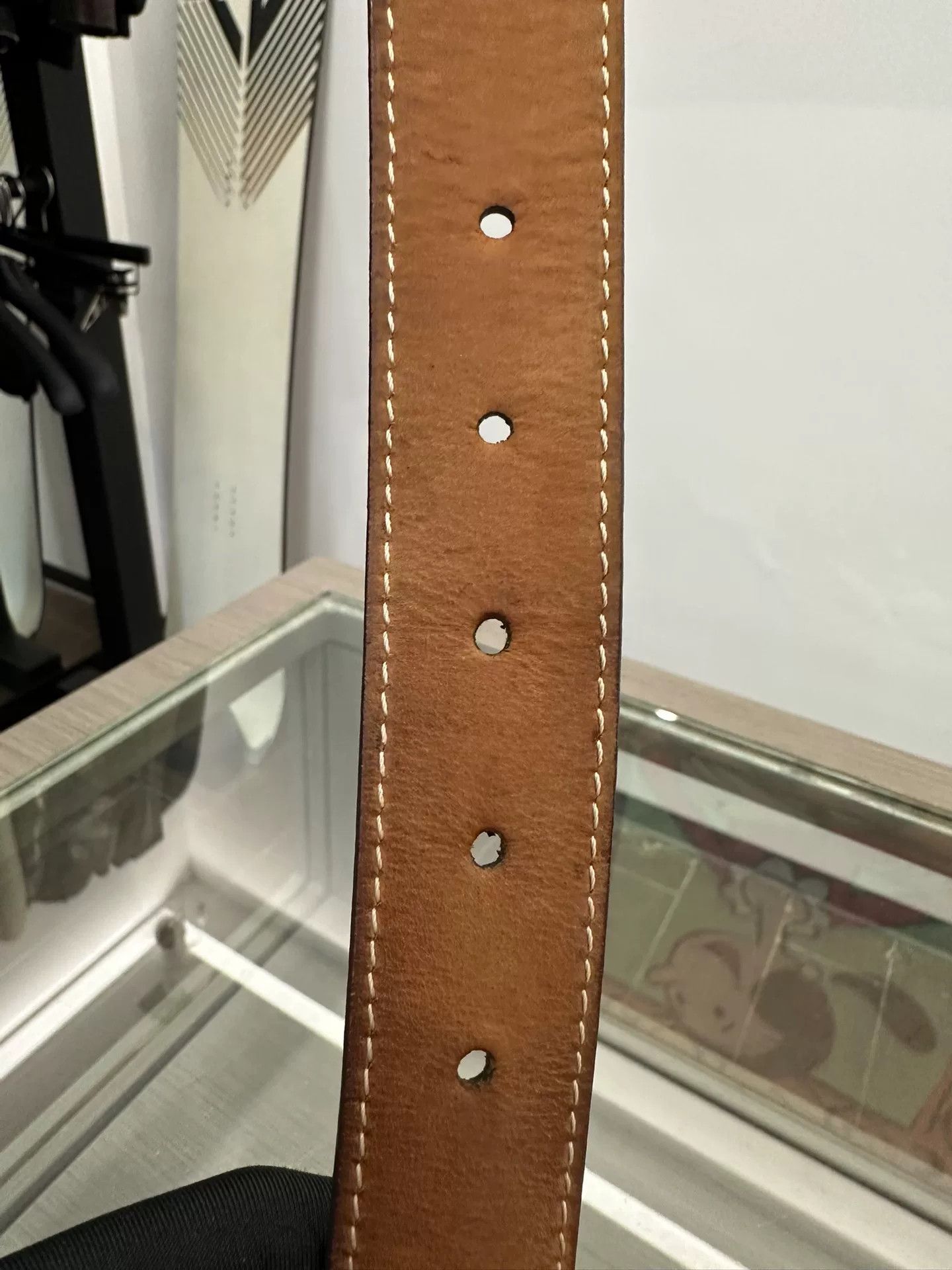 Louis Vuitton LV Classic Brown Monogram 3cm Gold Buckle Belt Size ONE SIZE - 8 Thumbnail