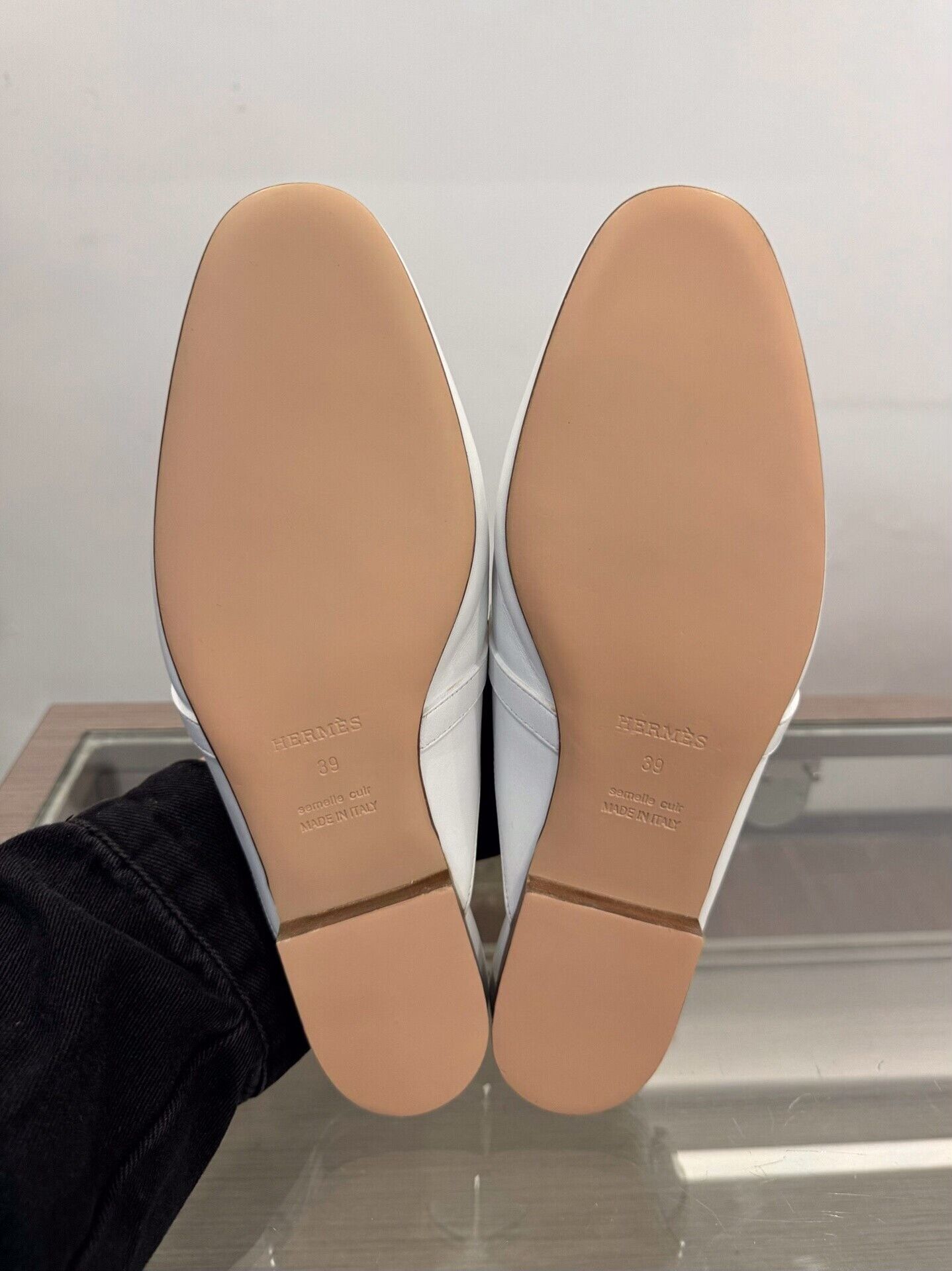 Hermes Hermes Oz White Kelly Buckle Mules Size US 8 / IT 38 - 6 Thumbnail