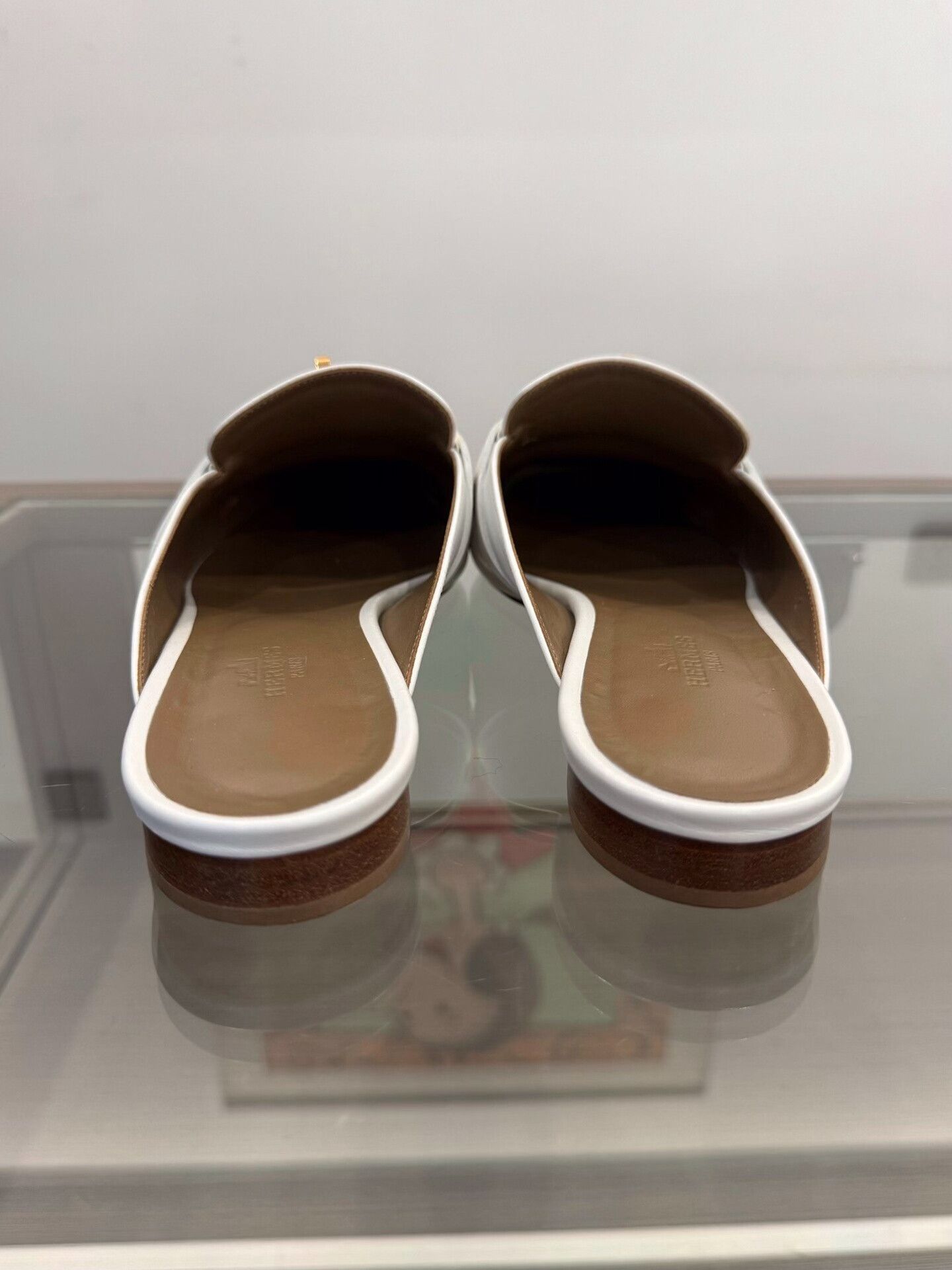 Hermes Hermes Oz White Kelly Buckle Mules Size US 8 / IT 38 - 5 Thumbnail