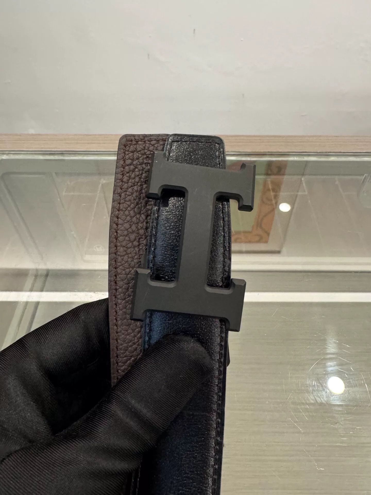 Hermes Hermes Men's H Logo 3.2cm Belt Size ONE SIZE - 4 Thumbnail
