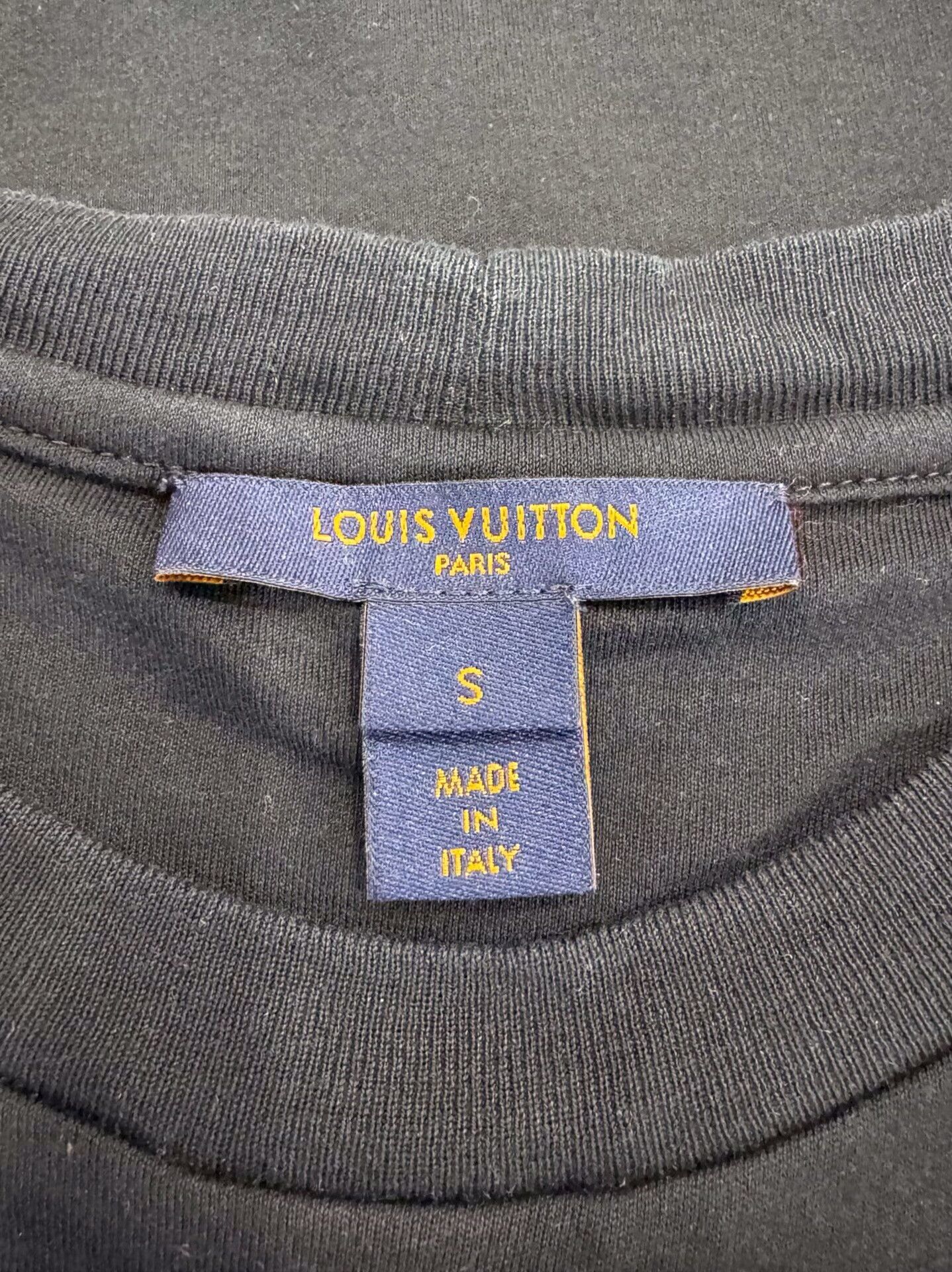Louis Vuitton Louis Vuitton Black White Logo Short Sleeve Tee Size S / US 4 / IT 40 - 5 Thumbnail