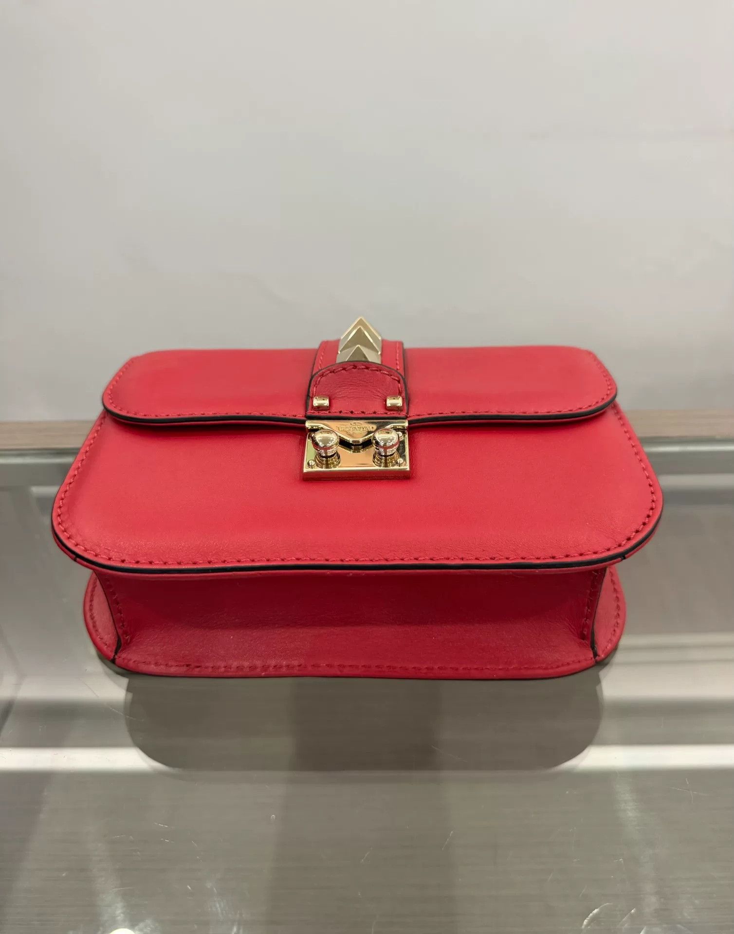 Valentino Valentino Rockstud Red Studded Chain Shoulder Bag 20cm Size ONE SIZE - 5 Thumbnail