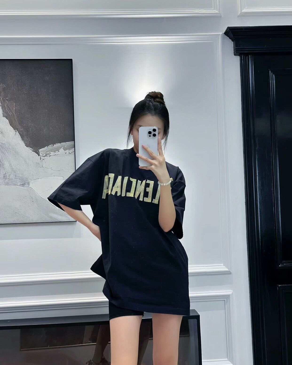 Balenciaga Balenciaga Distressed Double B Logo Gray Tee Size US L / EU 52-54 / 3 - 2 Thumbnail