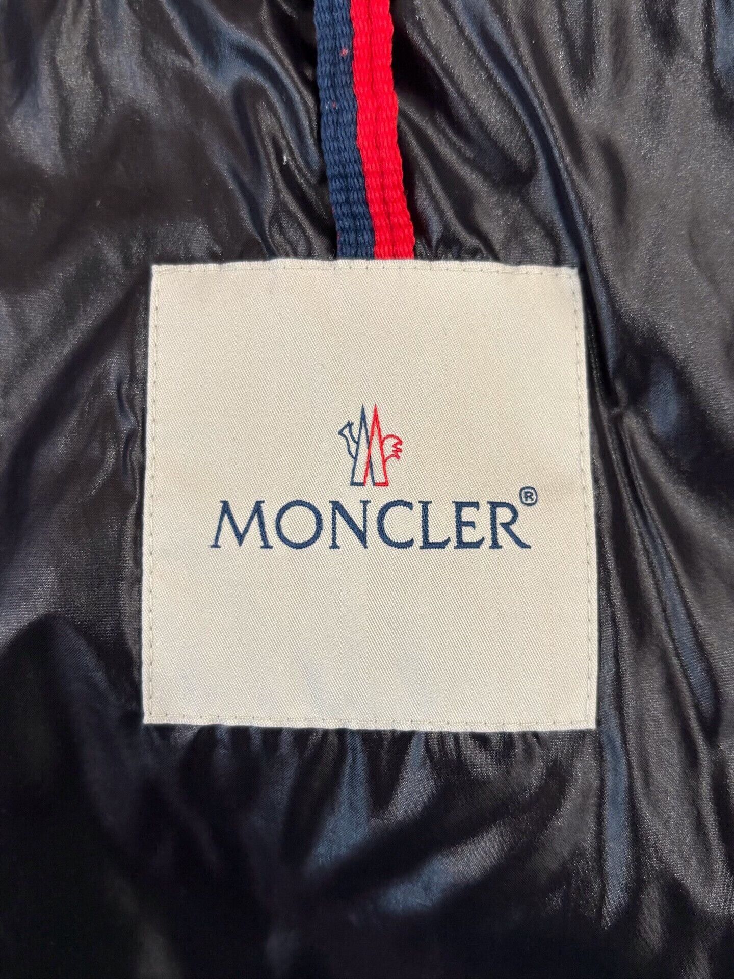 Moncler Moncler Men's Blue Embroidered Logo Down Jacket Size US XXL / EU 58 / 5 - 4 Thumbnail