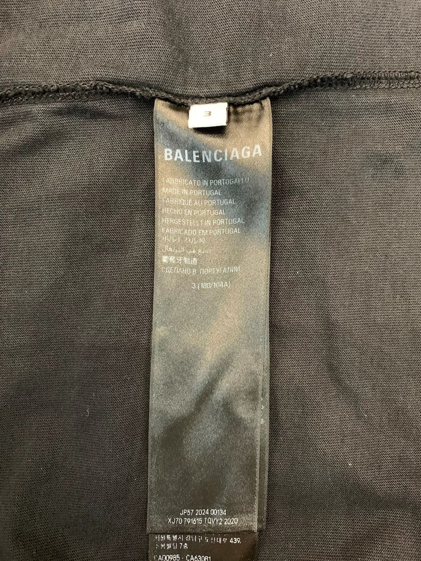 Balenciaga Balenciaga Eiffel Tower Graffiti Bitcoin Tee Size US L / EU 52-54 / 3 - 8 Thumbnail