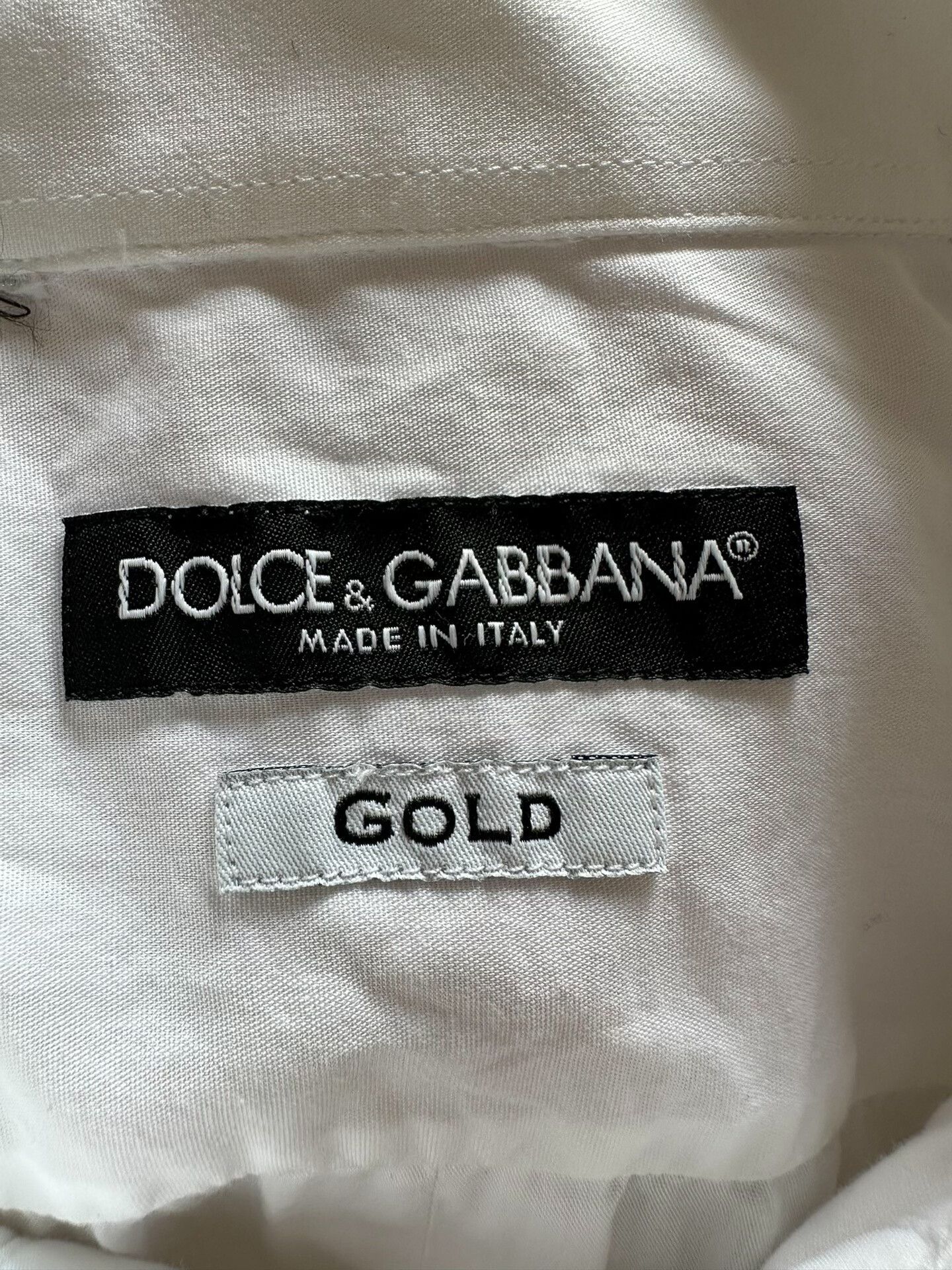 Dolce & Gabbana DG Men's Runway White Shirt Size US XXS / EU 40 - 3 Thumbnail